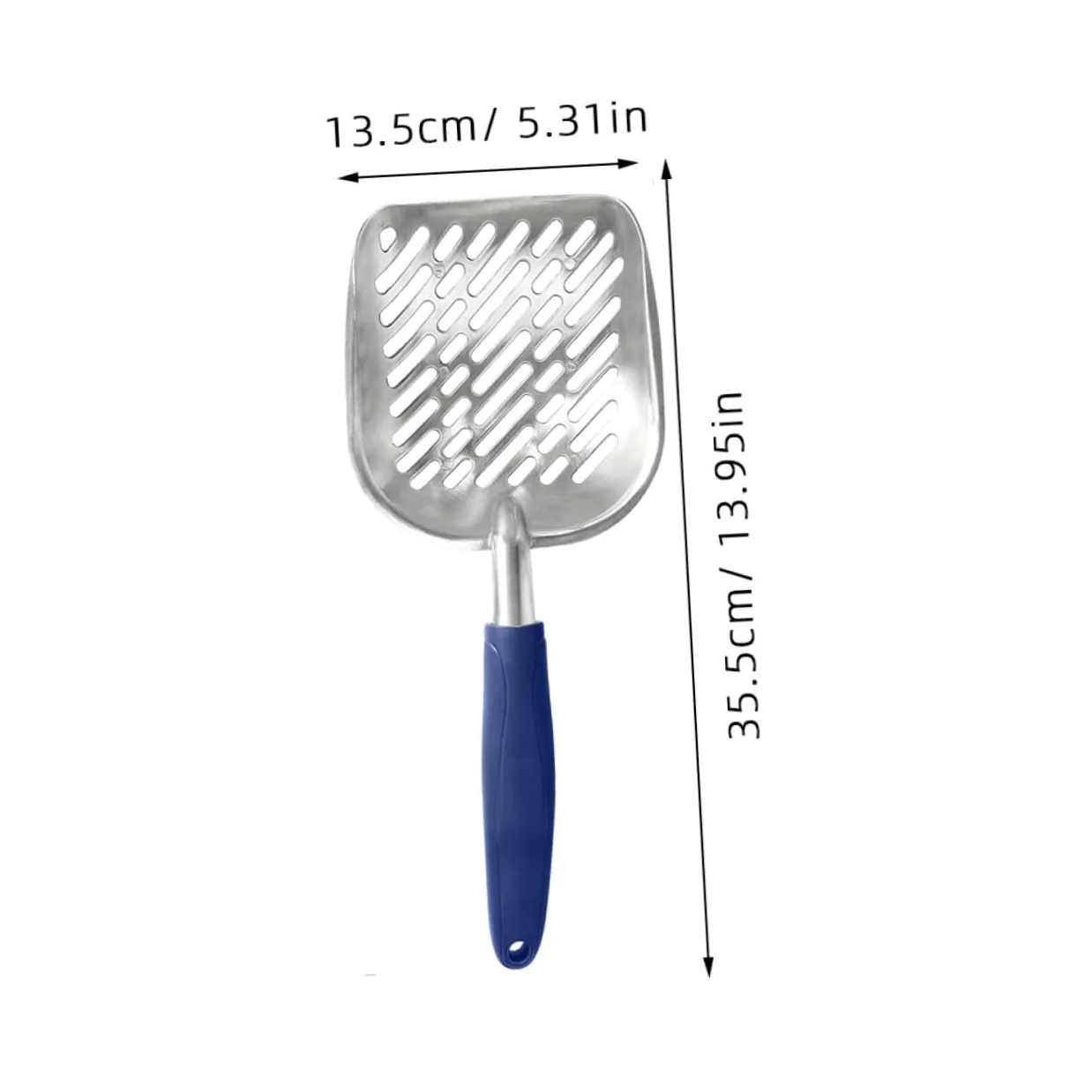 Gatuida 2 Lettiera in con Ergonomico Antiscivolo Fori Larghi per Setaccio Strumento Resistente per Pulizia e Duratura