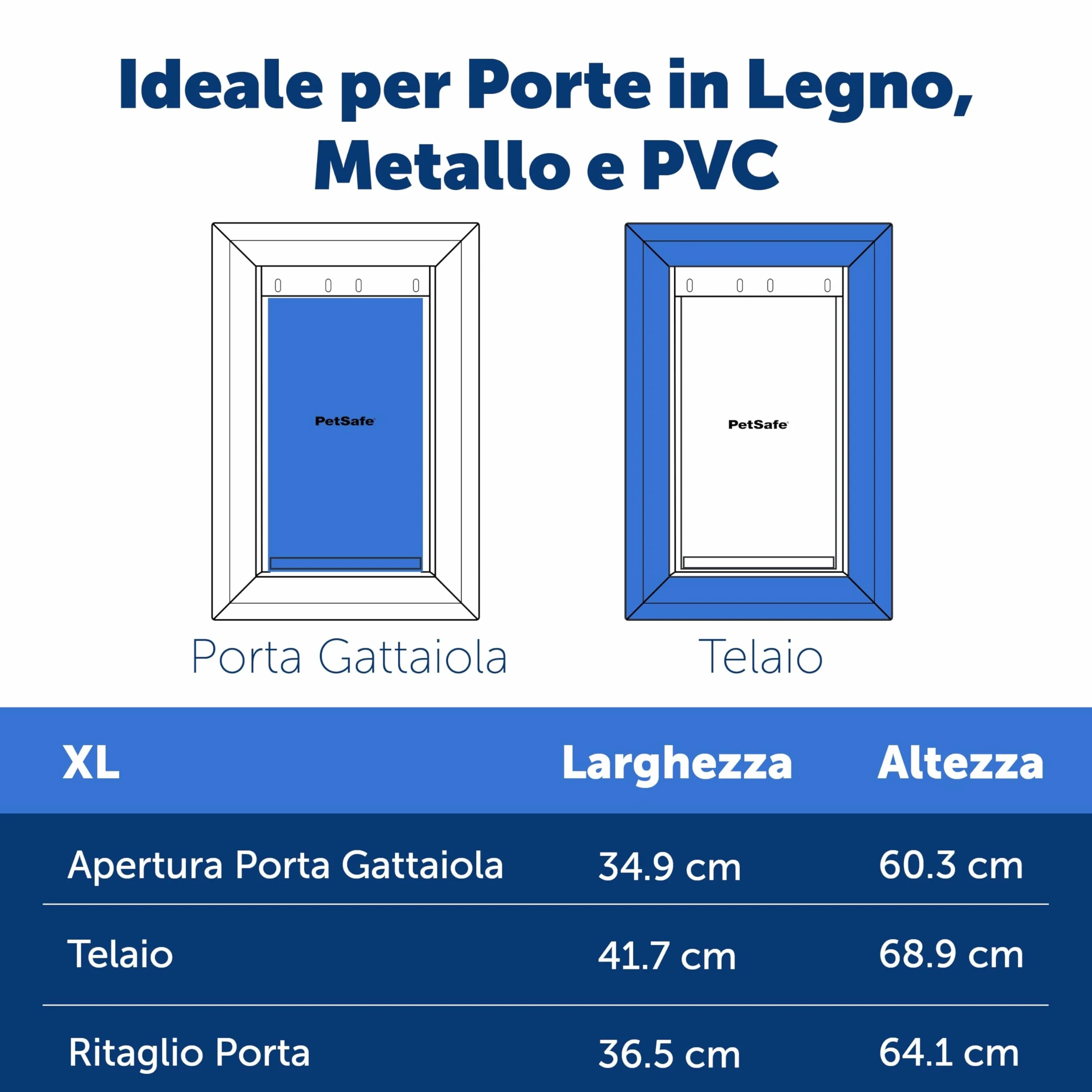 PetSafe Porta per Animali in Alluminio, Design Durevole, Facile da Installare, Guarnizione Resistente alle Intemperie, Per Più Animali, XL