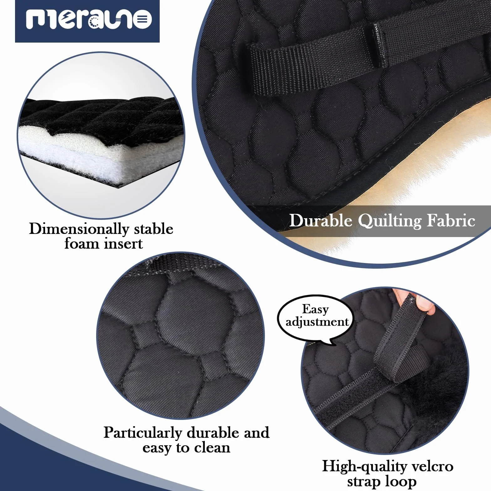 Pelle di agnello, correzione Pad in cotone trapuntato, 4 tasche con inserti in memory foam (pelliccia d'agnello naturale + cotone trapuntato)