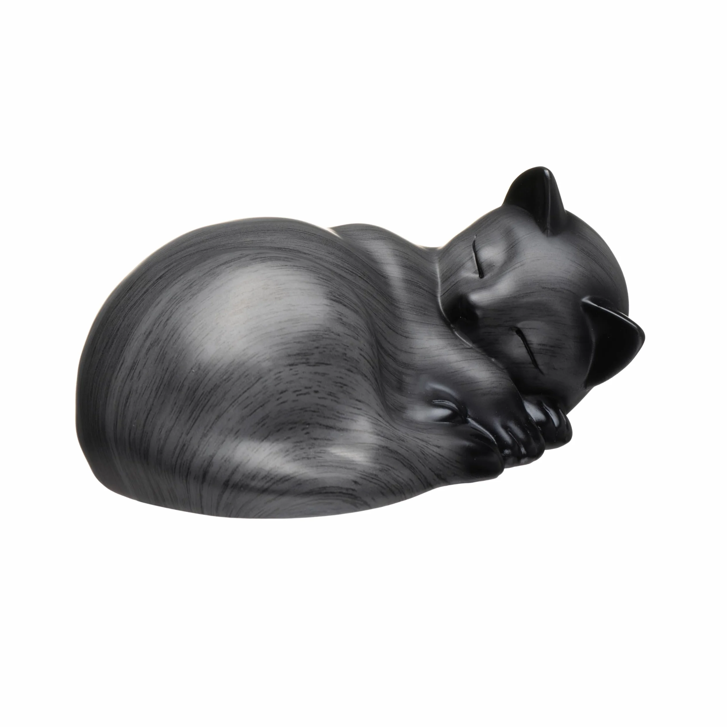 Urna per animali domestici in resina con gatto che dorme, urne per ceneri gatti, piccola grigio