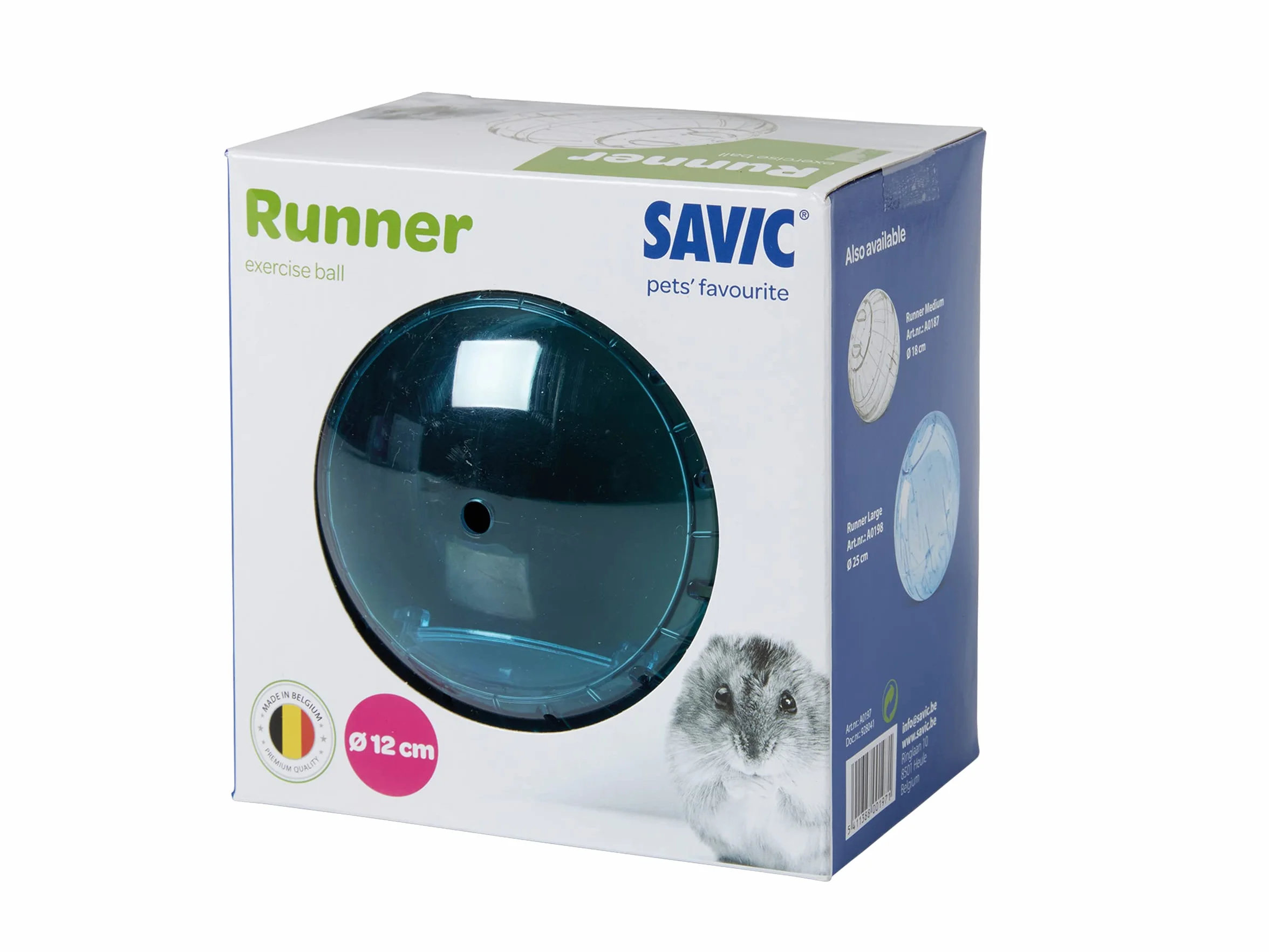 Savic Nobby Runner, Palla per Criceti, Colori Assortiti, 12 cm