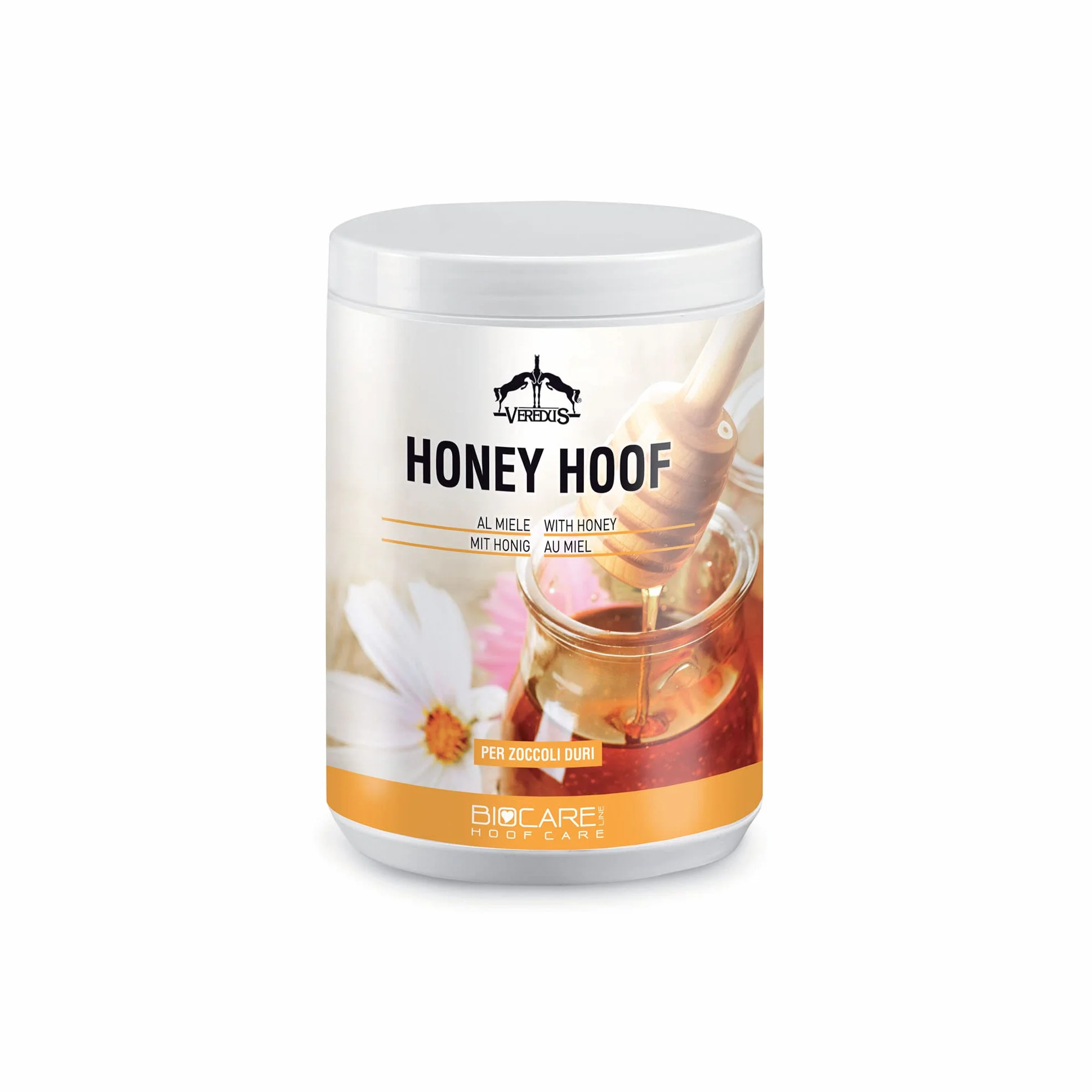 Veredus Honey Hoof Unguento Naturale Emolliente per Zoccoli Cavallo con Miele D'Api 1000 Ml