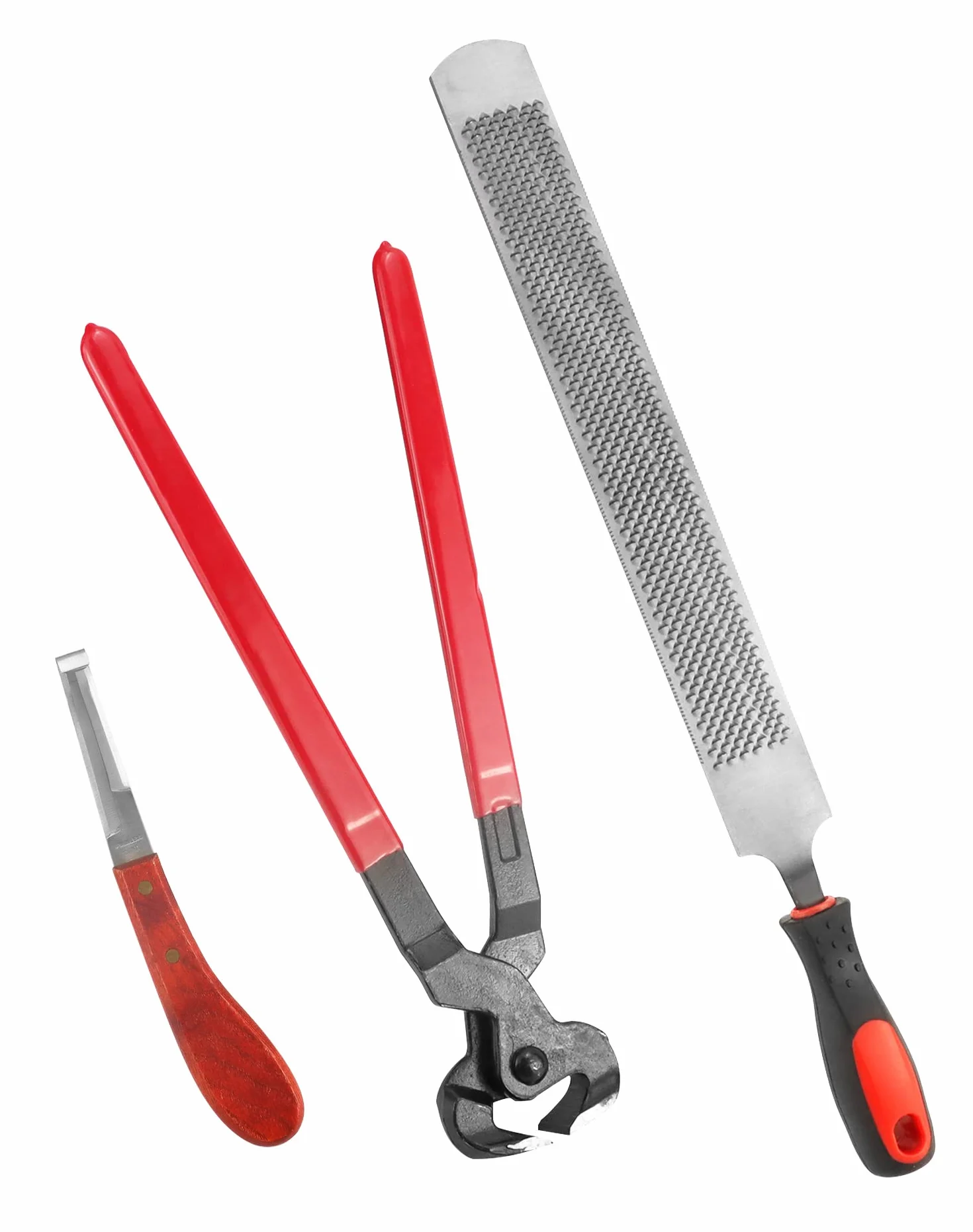 QWORK Set di 3 Kit Strumenti Professionali per Tagliare Zoccoli da Maniscalco
