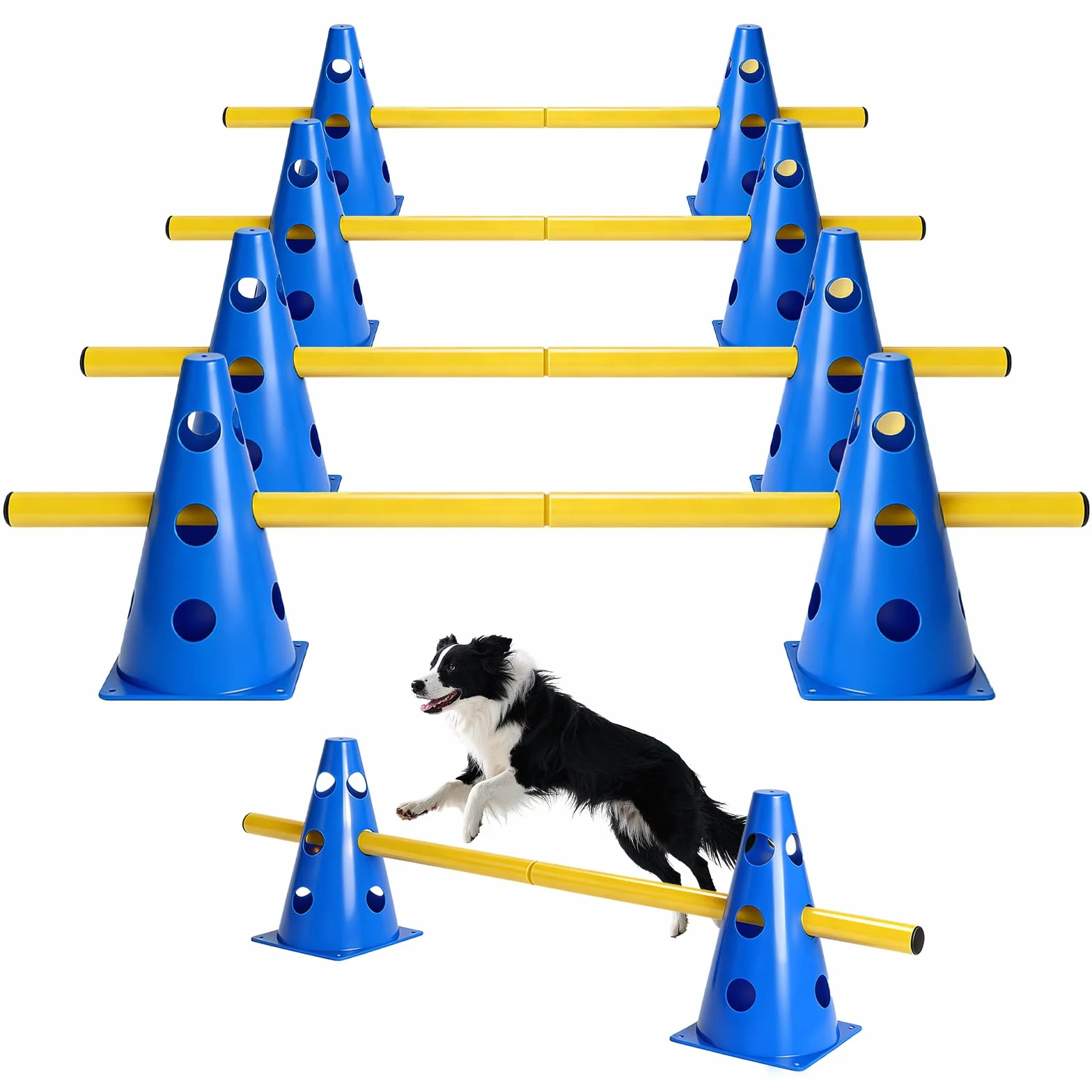 Set di 6 agility per cani, cavaletti, cani, hobby, ostacoli, ostacoli, hobby, horsing