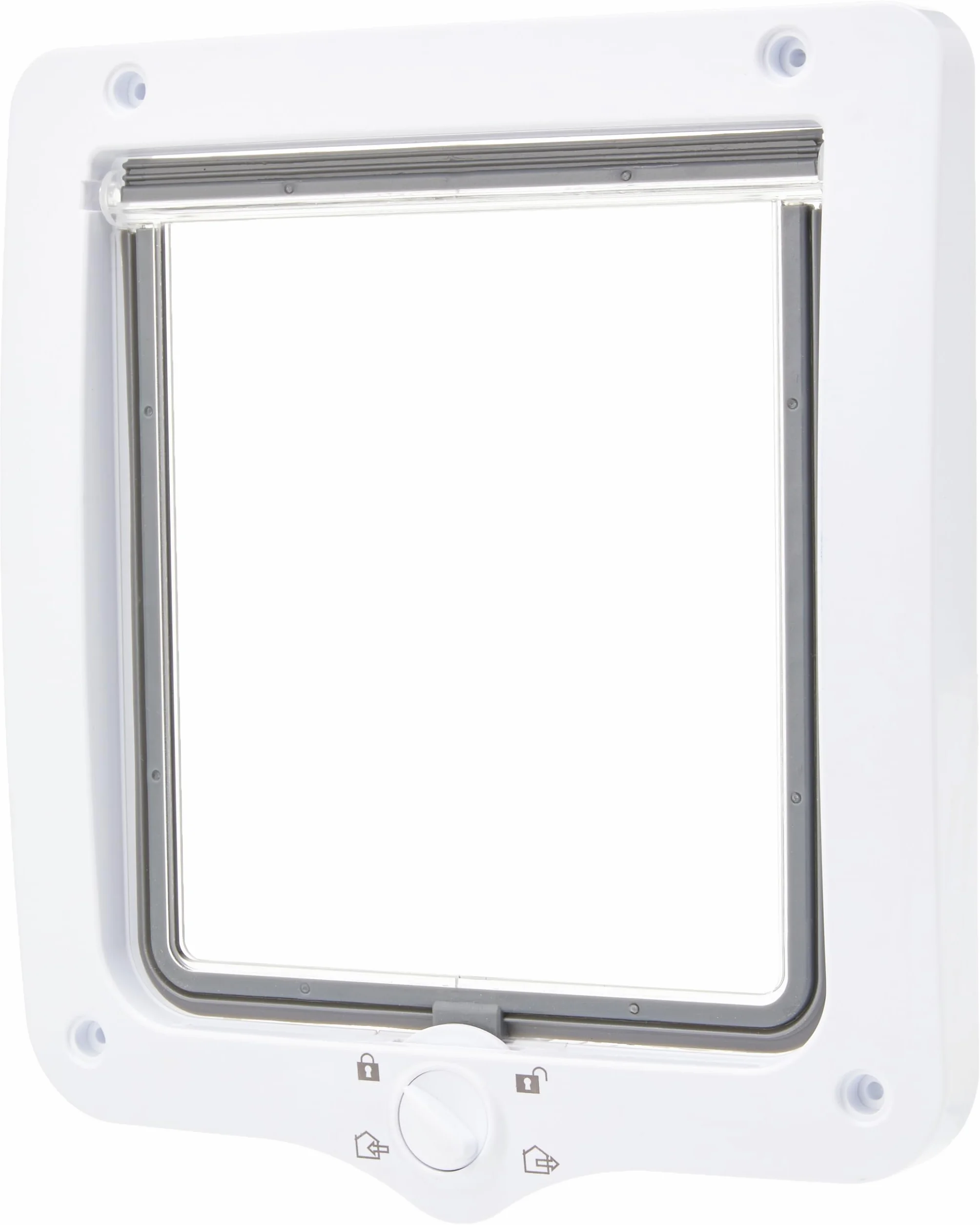 Trixie Sportello a 44241 Impermeabile e Silenzioso, particolarmente Grande, con Tunnel, 24 x 28 cm, Colore: Bianco