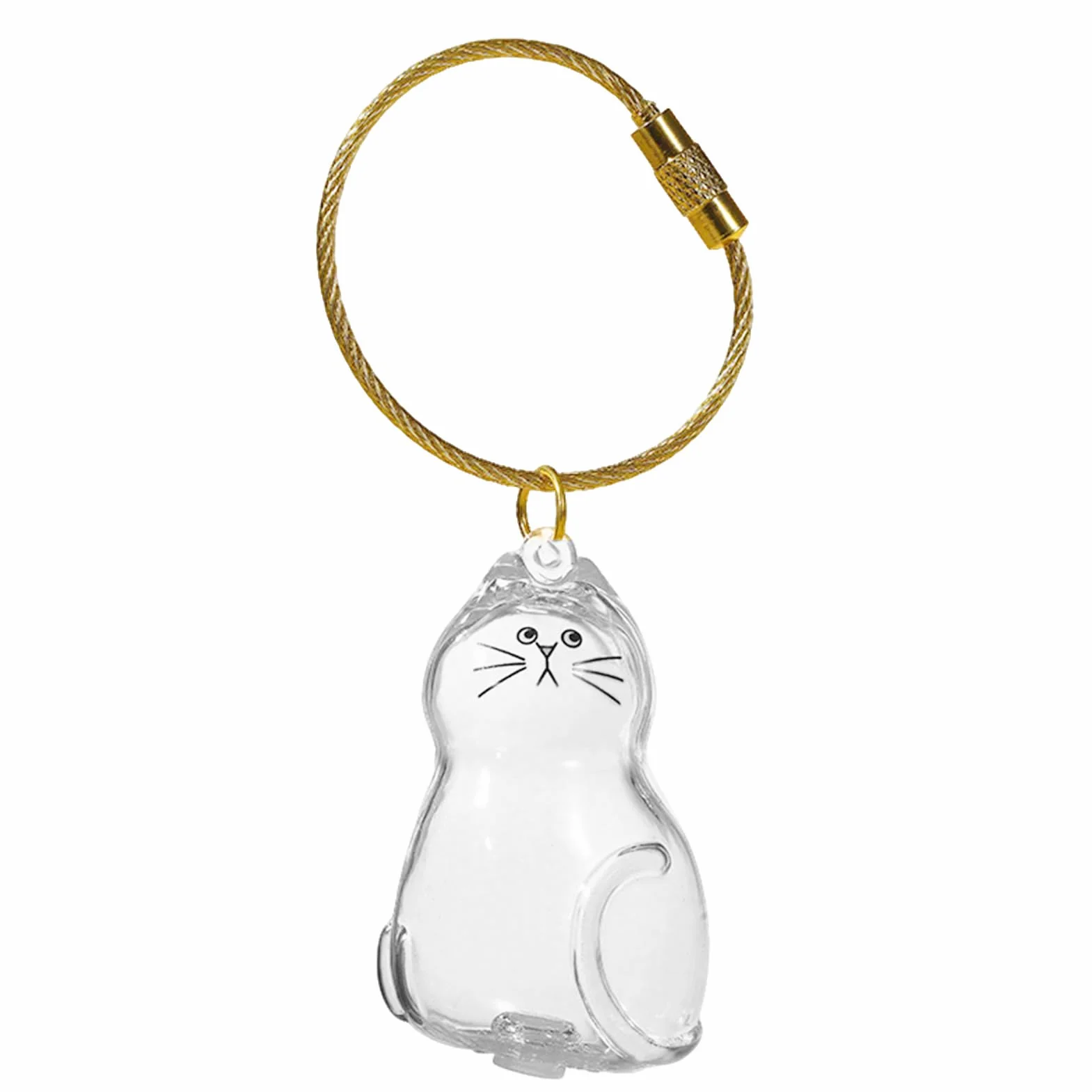 Ciondolo portapelo gatto leggero con bottigliette per borse souvenir amanti animali portachiavi
