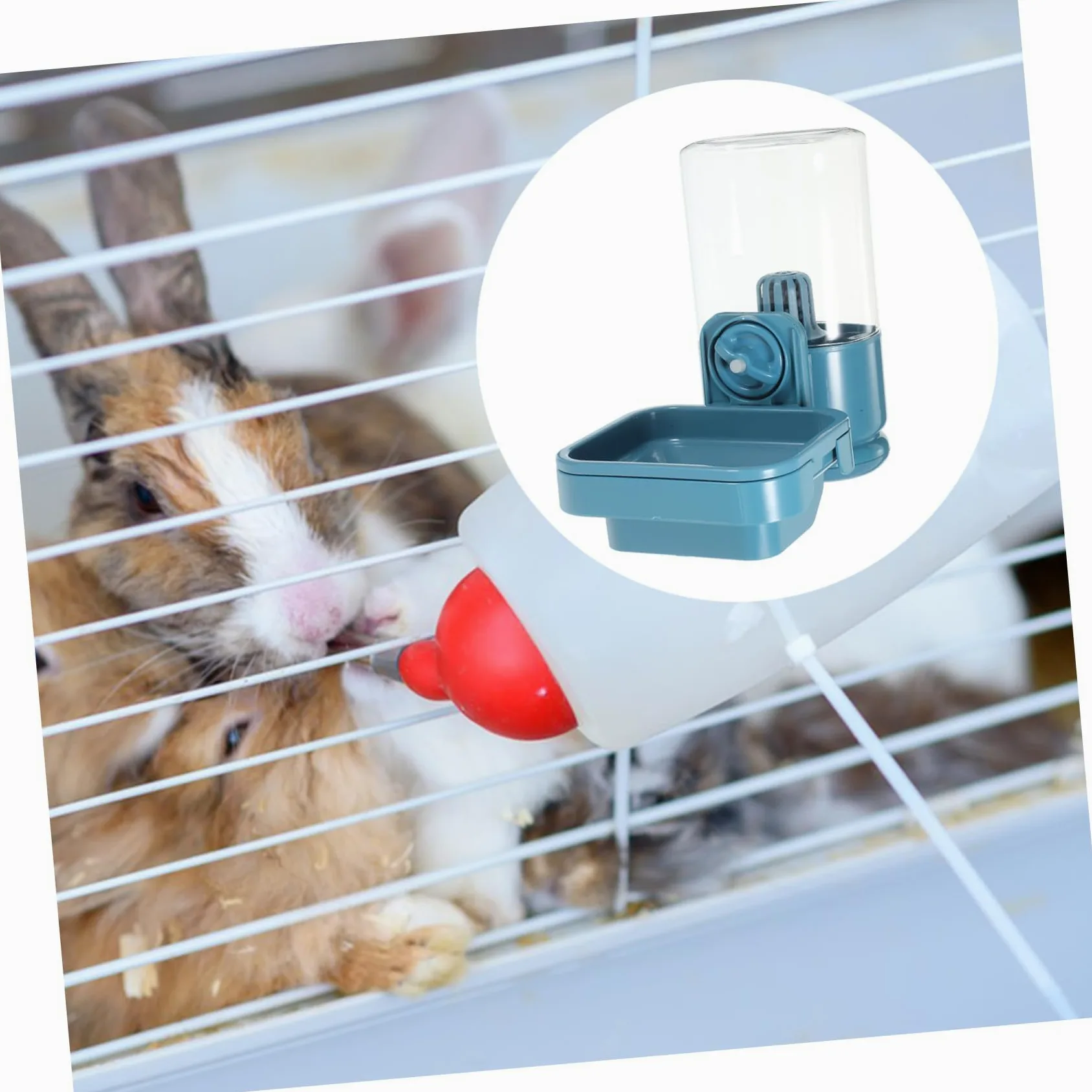 Mobestech Bevanda per Conigli Distributore D'acqua per Criceti Bottiglia D'acqua per Piccoli Animali Domestici per Conigli Mangiatoia per Gabbia Facile da Appendere e Pulire Utilizzo
