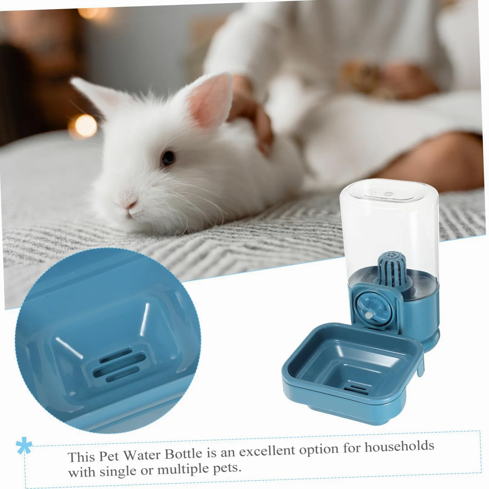 Abaodam Distributore Acqua Per Conigli Mangiatoio Per Piccoli Animali Abbeveratoio in Dispositivo Alimentazione Conigli Dispenser d Acqua Per Gabbia