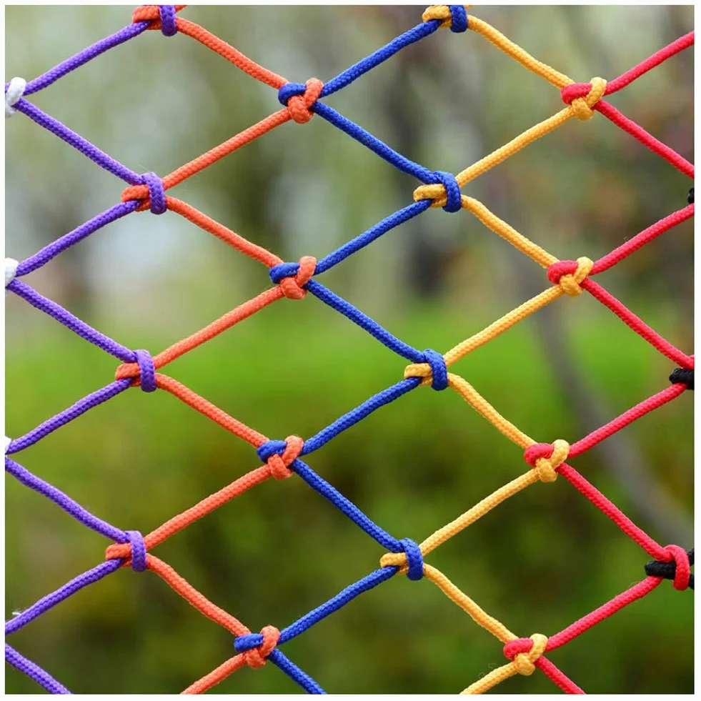 Rete di sicurezza colorata in nylon senza nodi per bambini 1x8m Protezione per balcone e scale Facile installazione Recinzione di sicurezza per bambini per la casa Durevole Forte e affidabile
