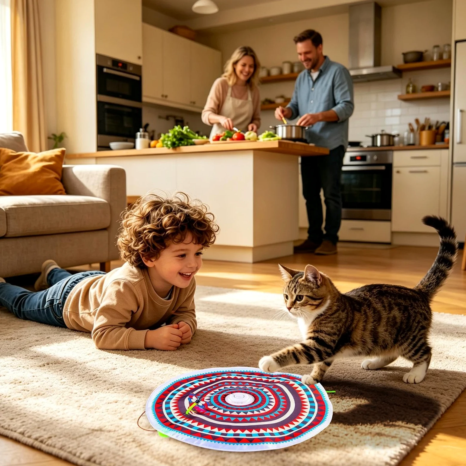 Generico Giocattolo Interattivo Per Gatti di Addestramento Automatico | Giocattolo di intrattenimento esterno interno casa balcone appartamento soggiorno