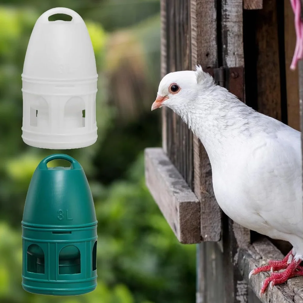 Abbeveratoio automatico per piccioni per casa e giardino, uso agricolo, grande capacità, facile da appendere e 3L/5L