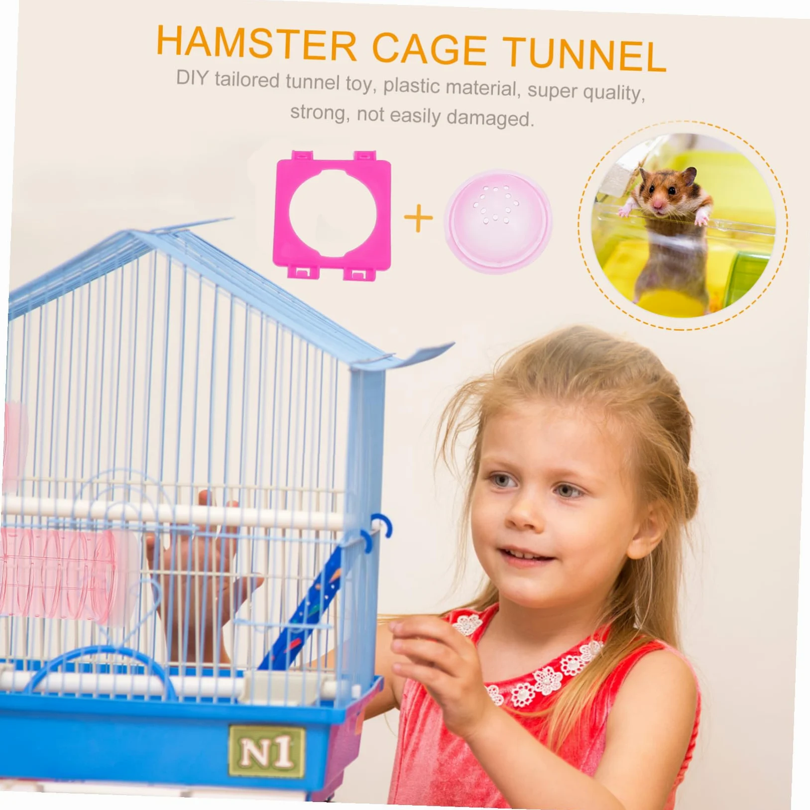 Levemolo Labirinto Modulo Gioco Accessori Tunnel per Criceti Set 12 Pezzi in Plastica Dura P Rosa Gabbia Esterna Gioco Avventura per Piccoli Animali Domestici