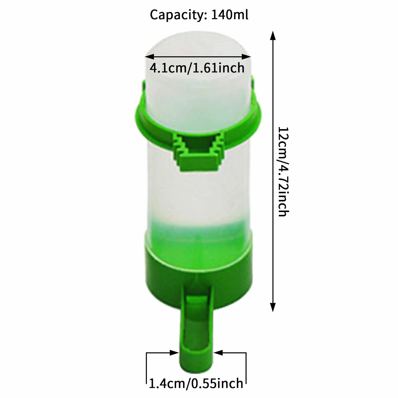 Keptfeet Distributore Automatico di Acqua,Distributore d'Acqua per Uccelli per Gabbia - Contenitore per abbeveratoio, Gabbia per Uccelli con distributore d'Acqua per pappagalli Budgie Cockatiel