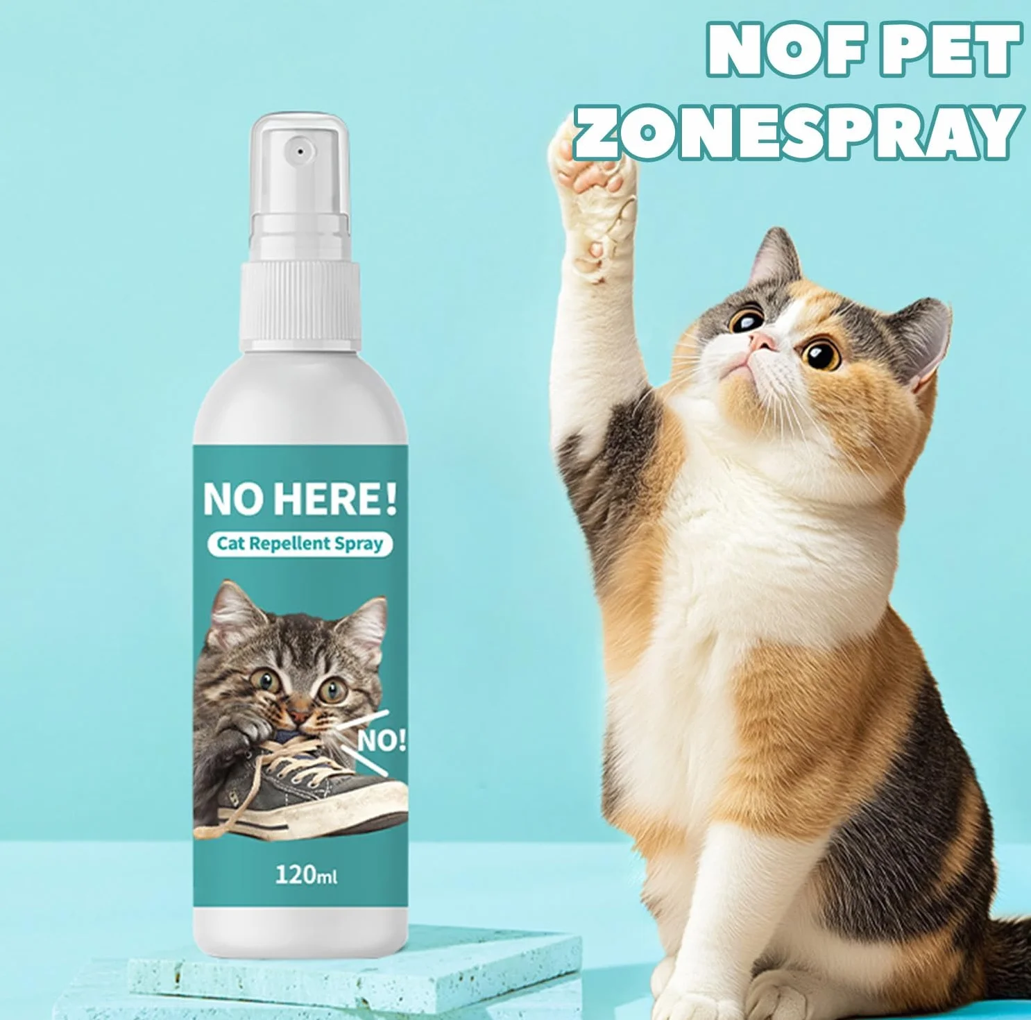2pc Spray Repellente per Gatti, Spray Disabituante per Gatti, Repellente Gatti e Spray AntiGraffio per Gatti Divano, Uso Interno ed Esterno, Protezione del Divano e Mobili, Ideale per Casa e Giardino