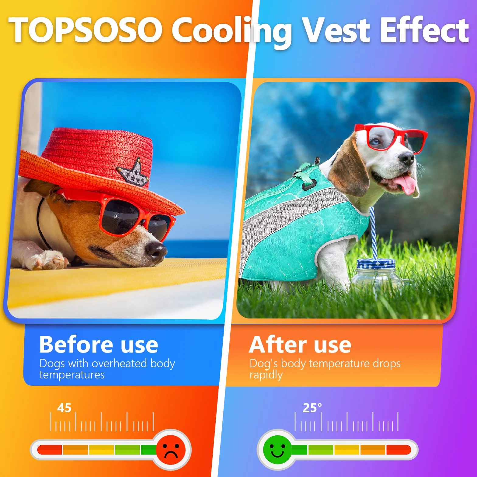 Gilet Rinfrescante Cani Pettorina Refrigerante Cane da Compagnia con Striscia Riflettente di Sicurezza e Cerniera Regolabile Efficace Evaporativo Cappotto Refrigerante Cane All'aperto(Verde S)