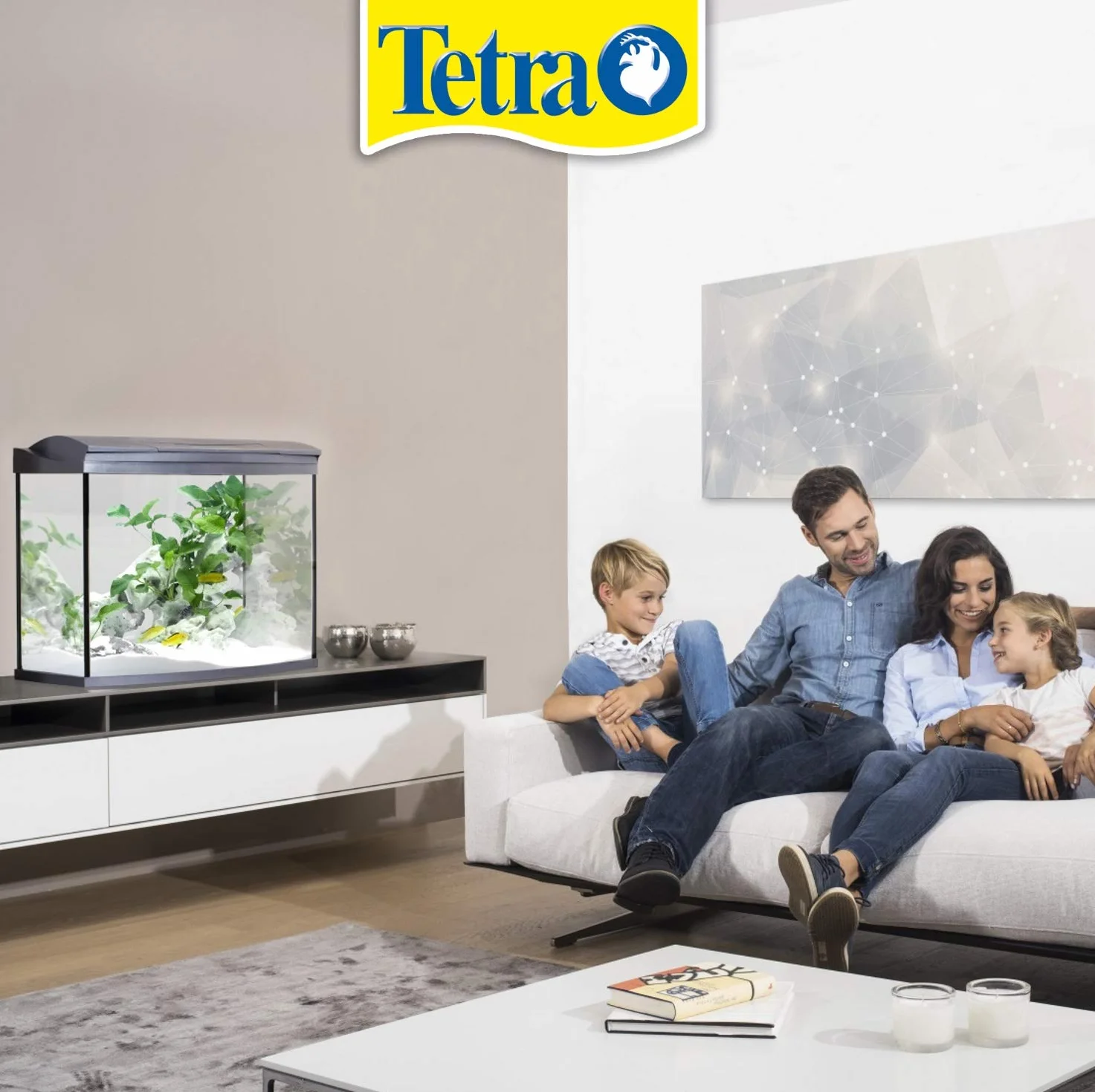 Tetra Tetra Aquarium Starter Line LED Fish Tank Set completo per acquario