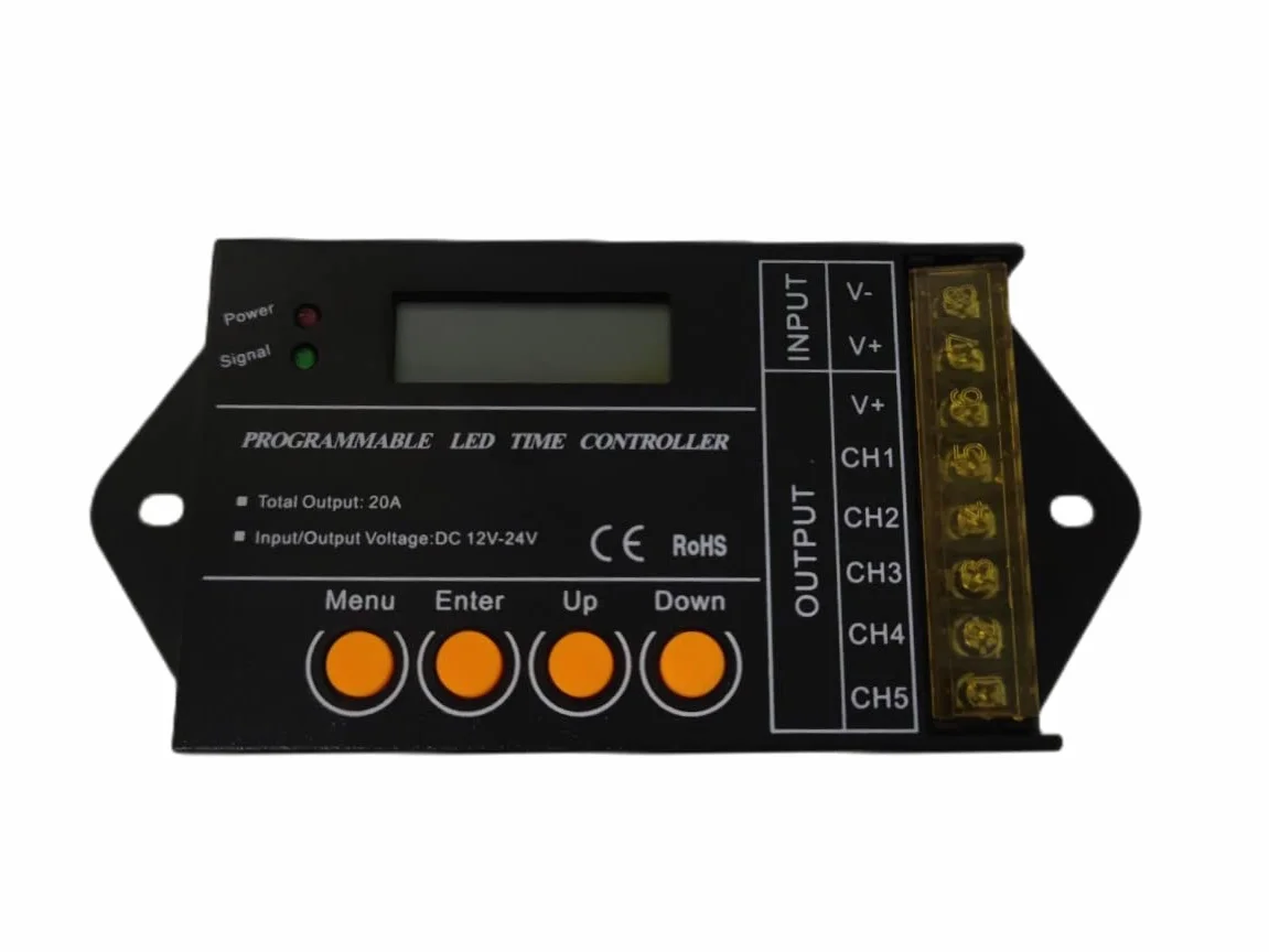 Centralina Led Timer Alba Tramonto Programmabile Time Led Controller Per Acquari Canarini Serre TC420
