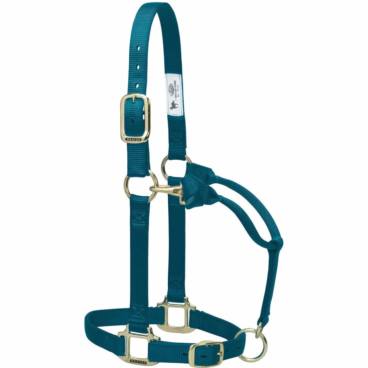 Weaver Leather Cavezza da Cavallo in Nylon Regolabile Originale, da succhiare, Verde Cacciatore