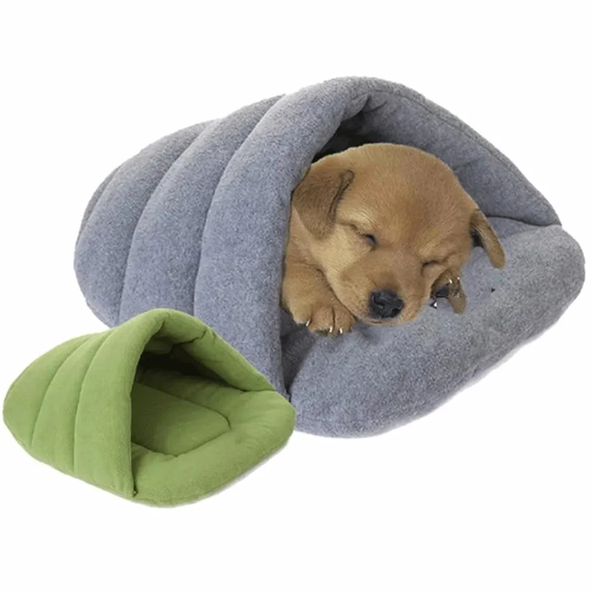 Lettopercriceto, Lettodicriceto, LettodiCricetoCasa, Lettodiporcellino d'India, LettoPerPorcellino d'India, CricetoLettoGrotta, adatto per conigli nani, piccole tane di peluche (Grigio)