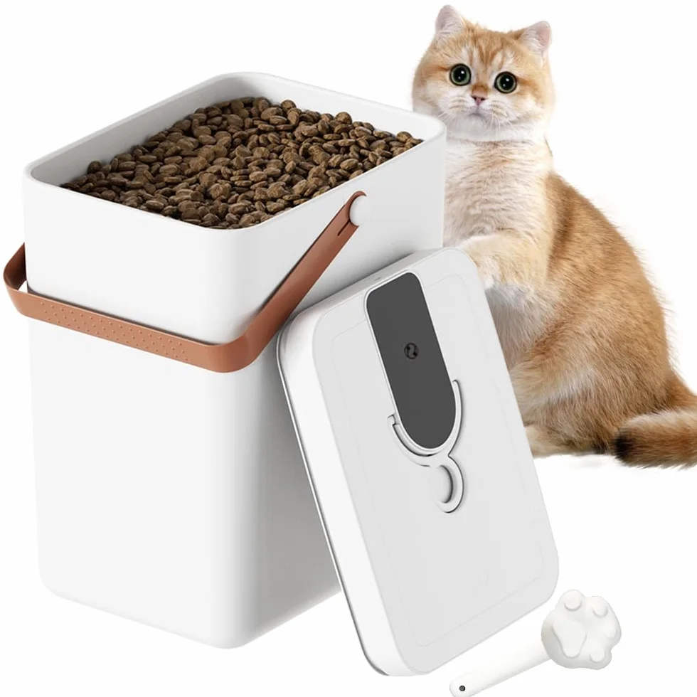 NIERBO Contenitore per alimenti per animali domestici, 13 l, sigillato sottovuoto, ermetico con pala, per gatti e cani