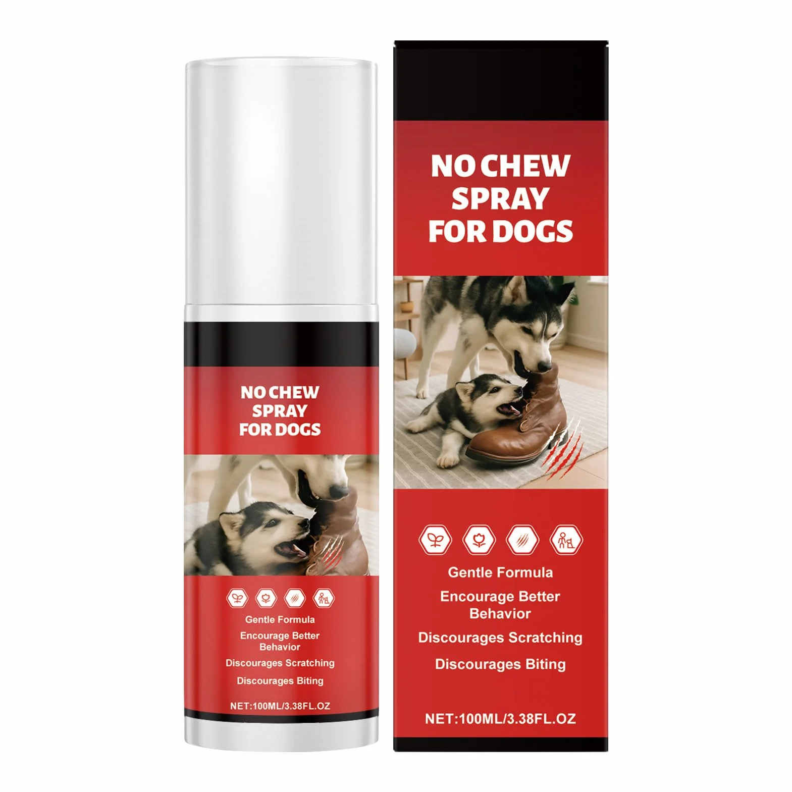 Generico Spray Anti Morso per Cani 100ml - Agente Amaro per Correzione Comportamentale