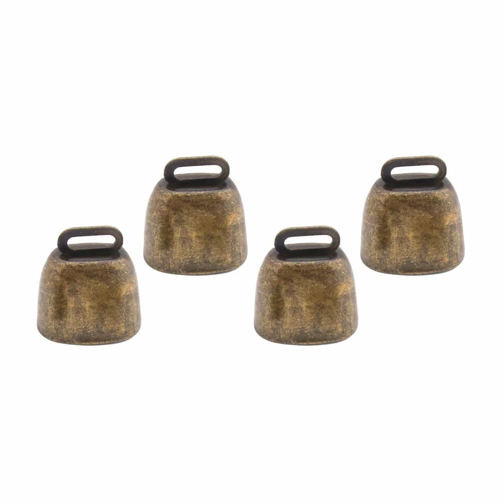 Campane per animali domestici, in rame, per la fattoria, anti-Lost Bells fai da te, 4 pezzi, bronzo