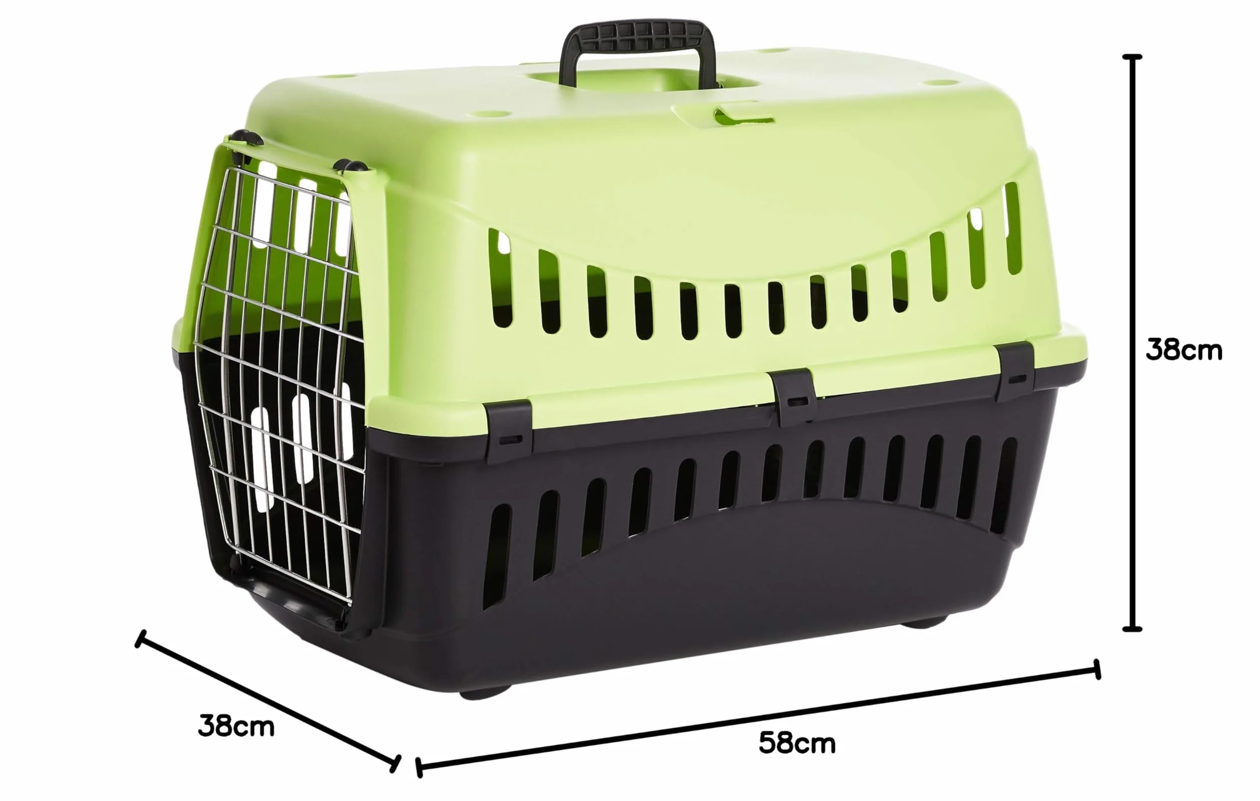 MPBERGAMO TRASPORTINO Gipsy 60 - Accessorio da Viaggio,Trasportino Cane - Porta in Metallo - per Cani e Gatti (58x38x38)