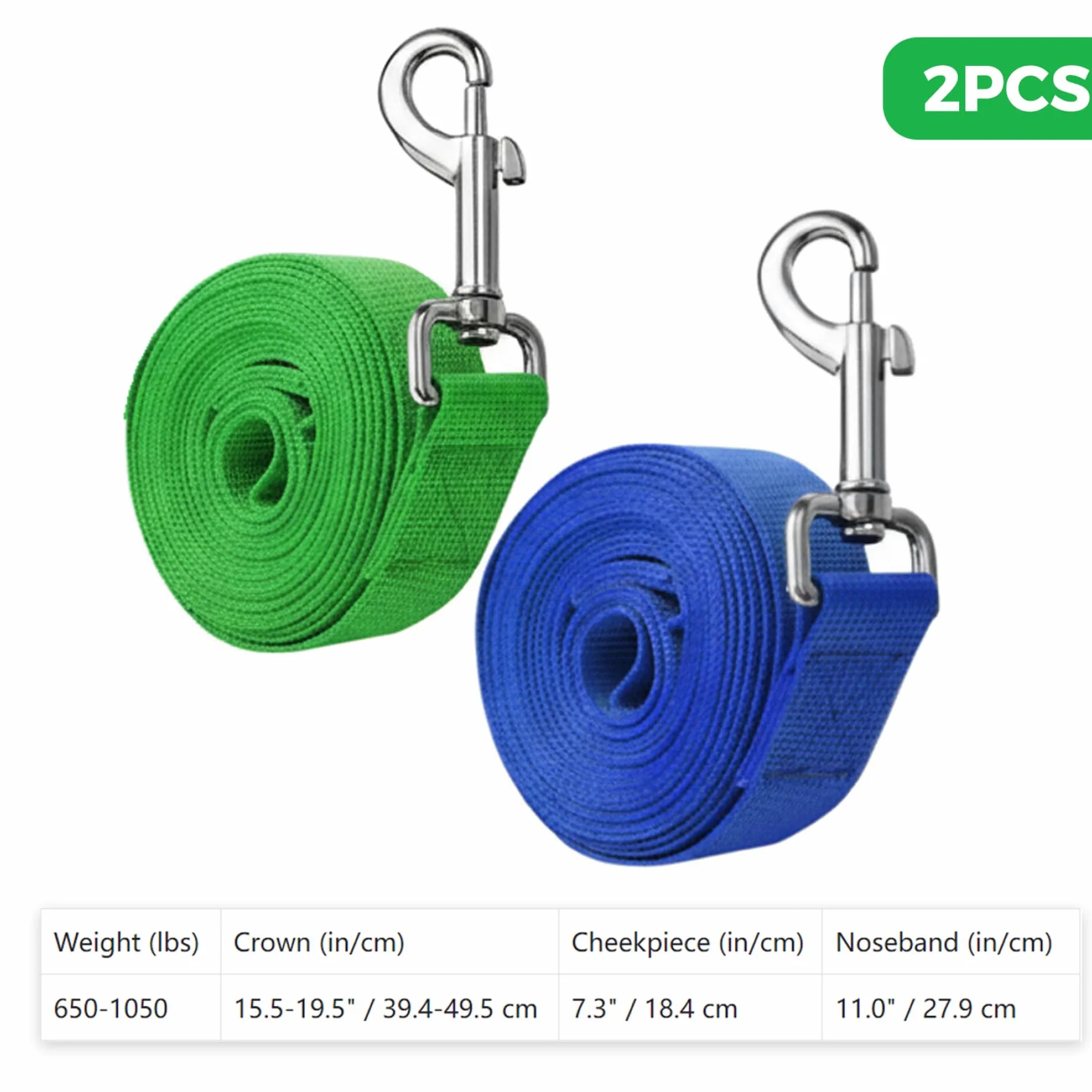 Capezze, 2 pezzi Capezza per mucche Capezza regolabile per polpacci con corda principale Cavezze per bovini in nylon resistente per cavallo/asino/capra/bovino