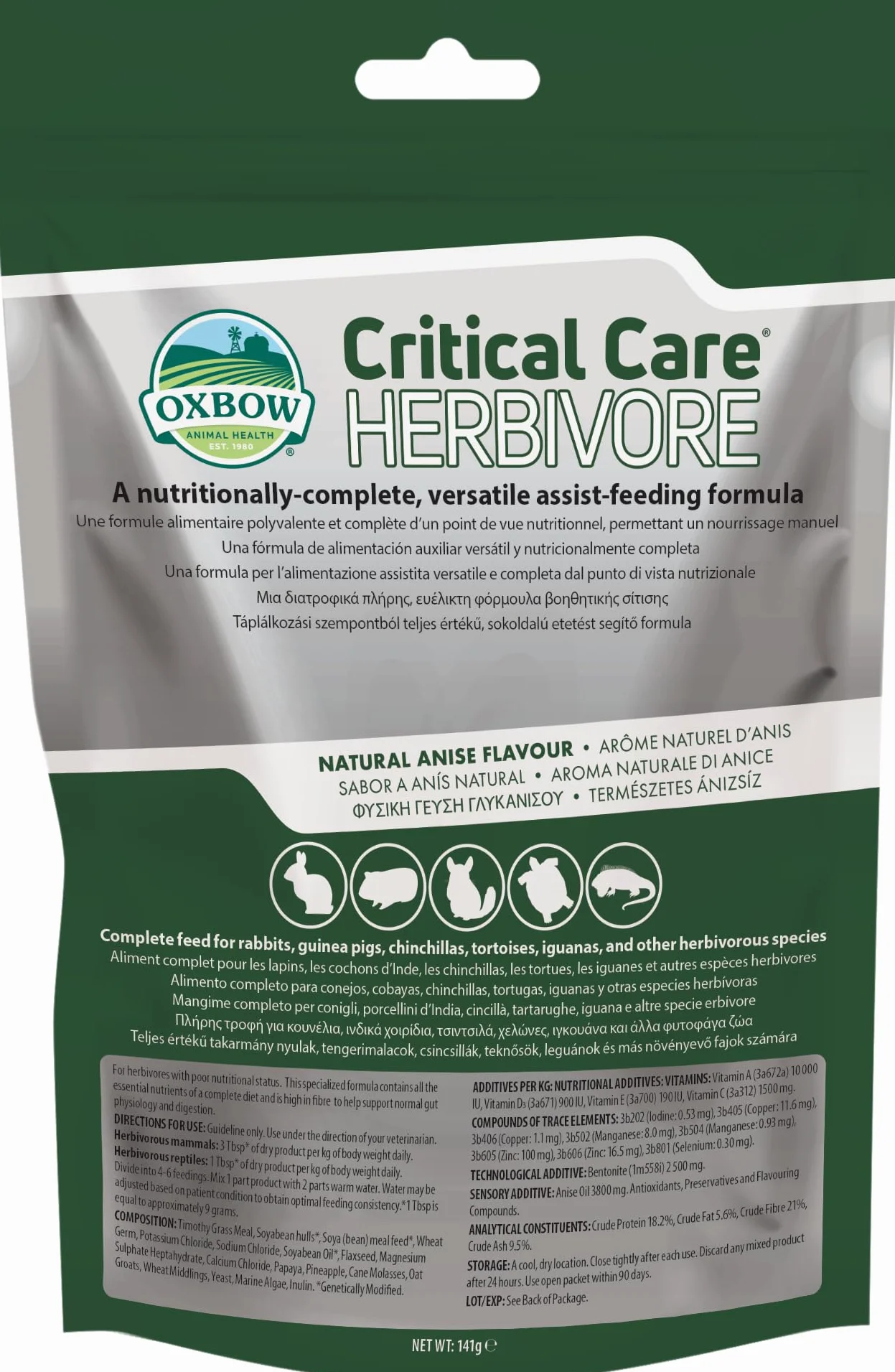 Oxbow Critical Care Herbivore Anice 141 g