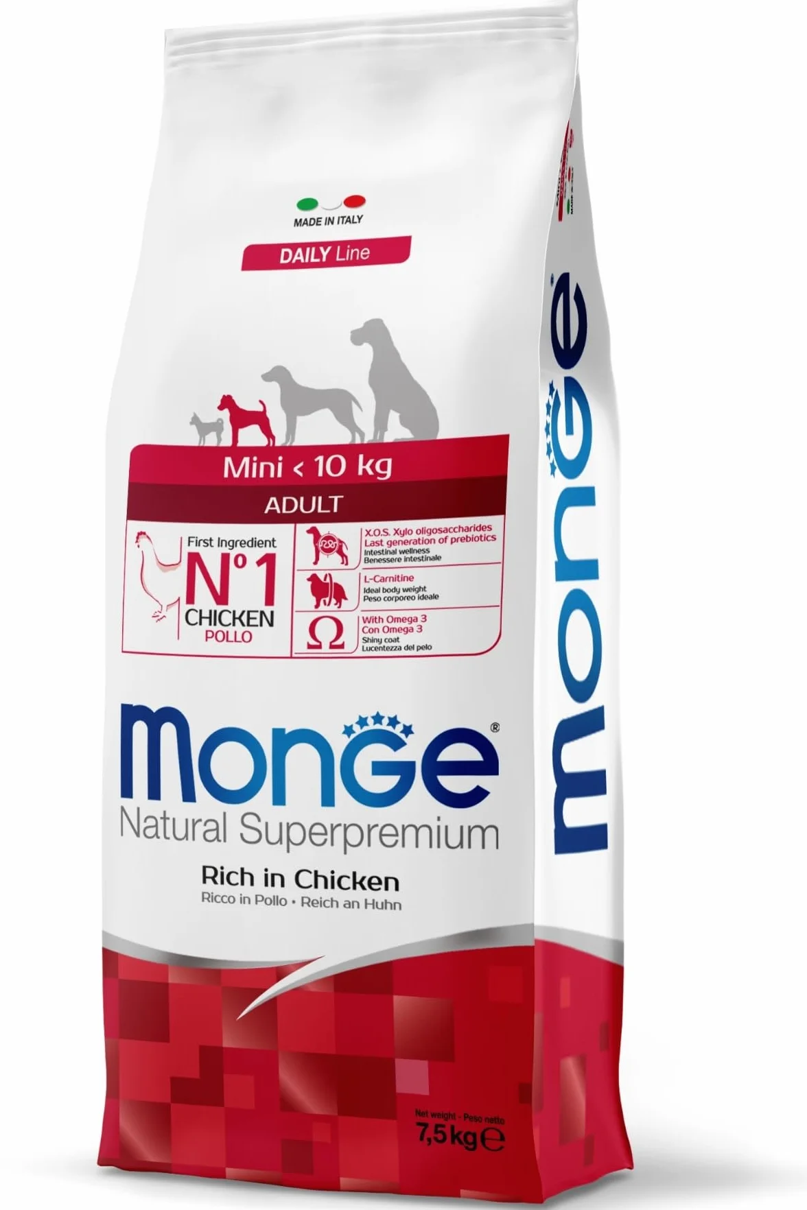 Monge Natural Superpremium Adult Rich in Chicken Cibo per Cani 7,5 kg
