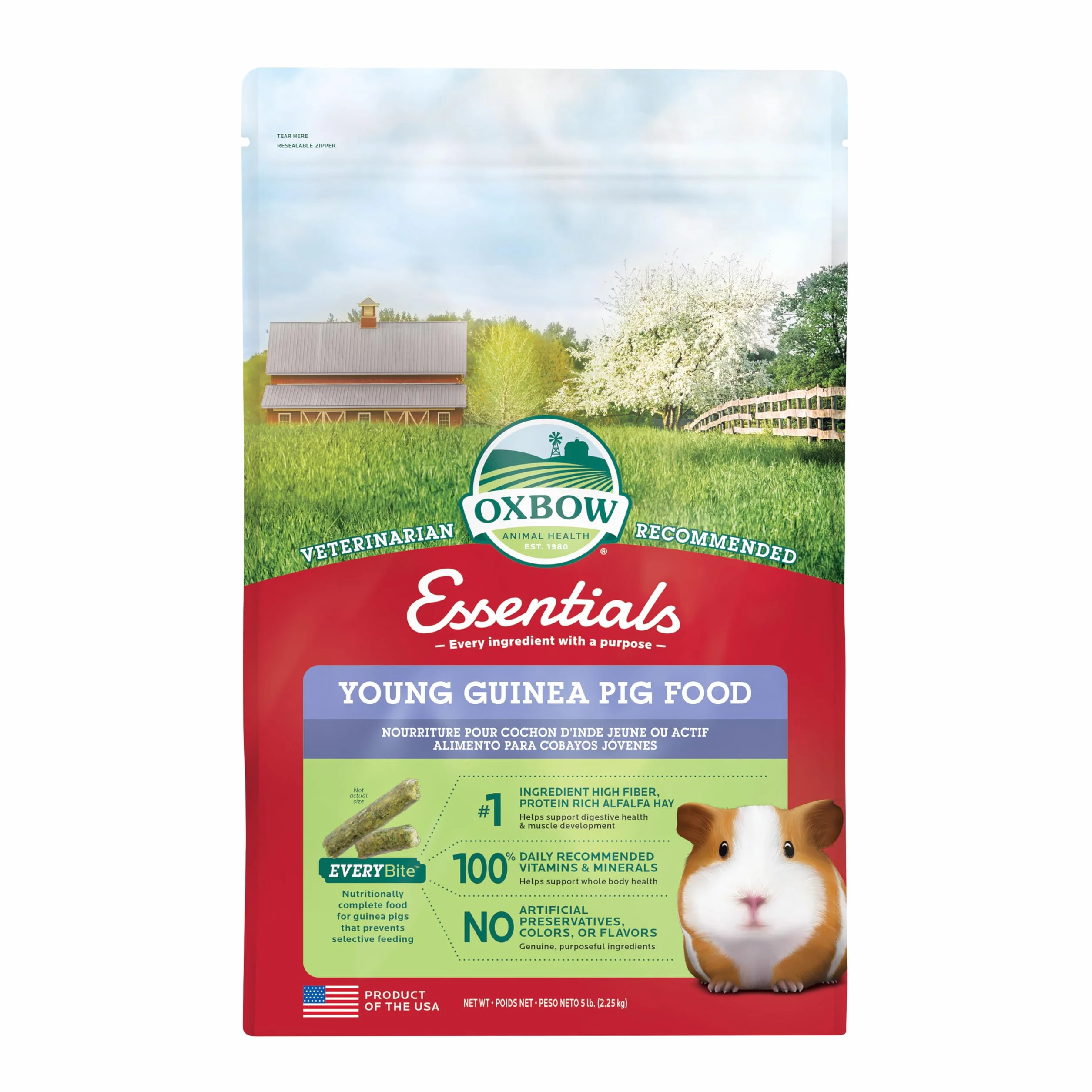 Oxbow Mangime per cavia giovane 2250 gr