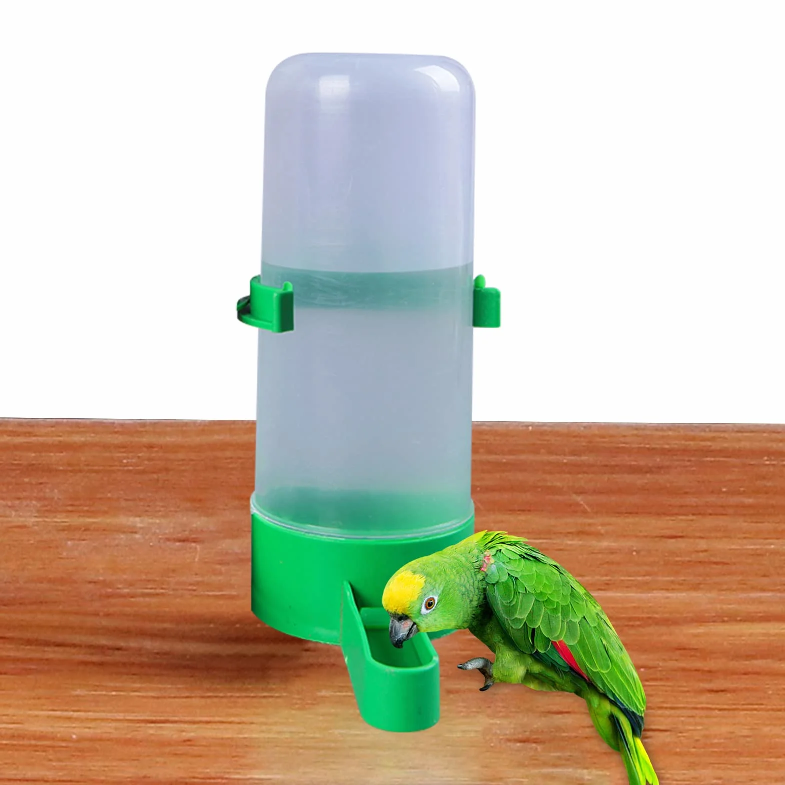 Keptfeet Distributore Automatico di Acqua,Distributore d'Acqua per Uccelli per Gabbia - Contenitore per abbeveratoio, Gabbia per Uccelli con distributore d'Acqua per pappagalli Budgie Cockatiel