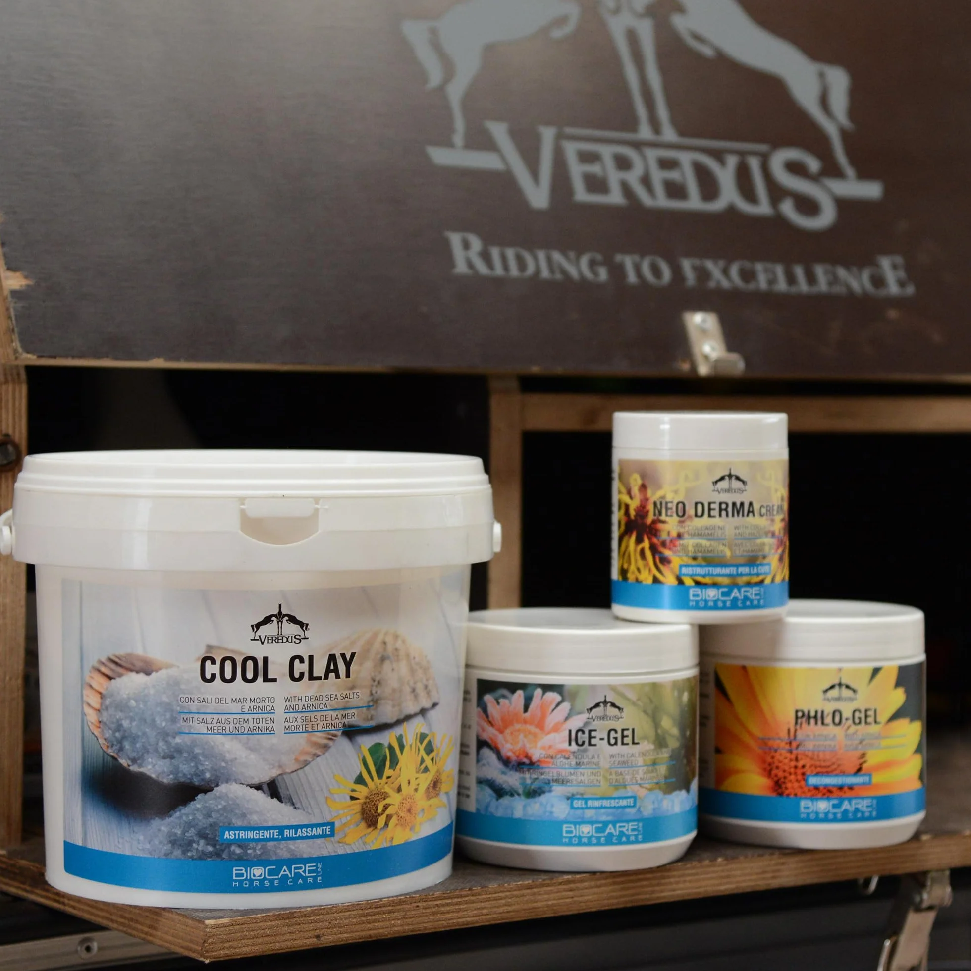 Veredus, Cretata per cavallo Cool Clay, una confezione di cretata con Sali del mar morto e arnica - formato da 2500gr