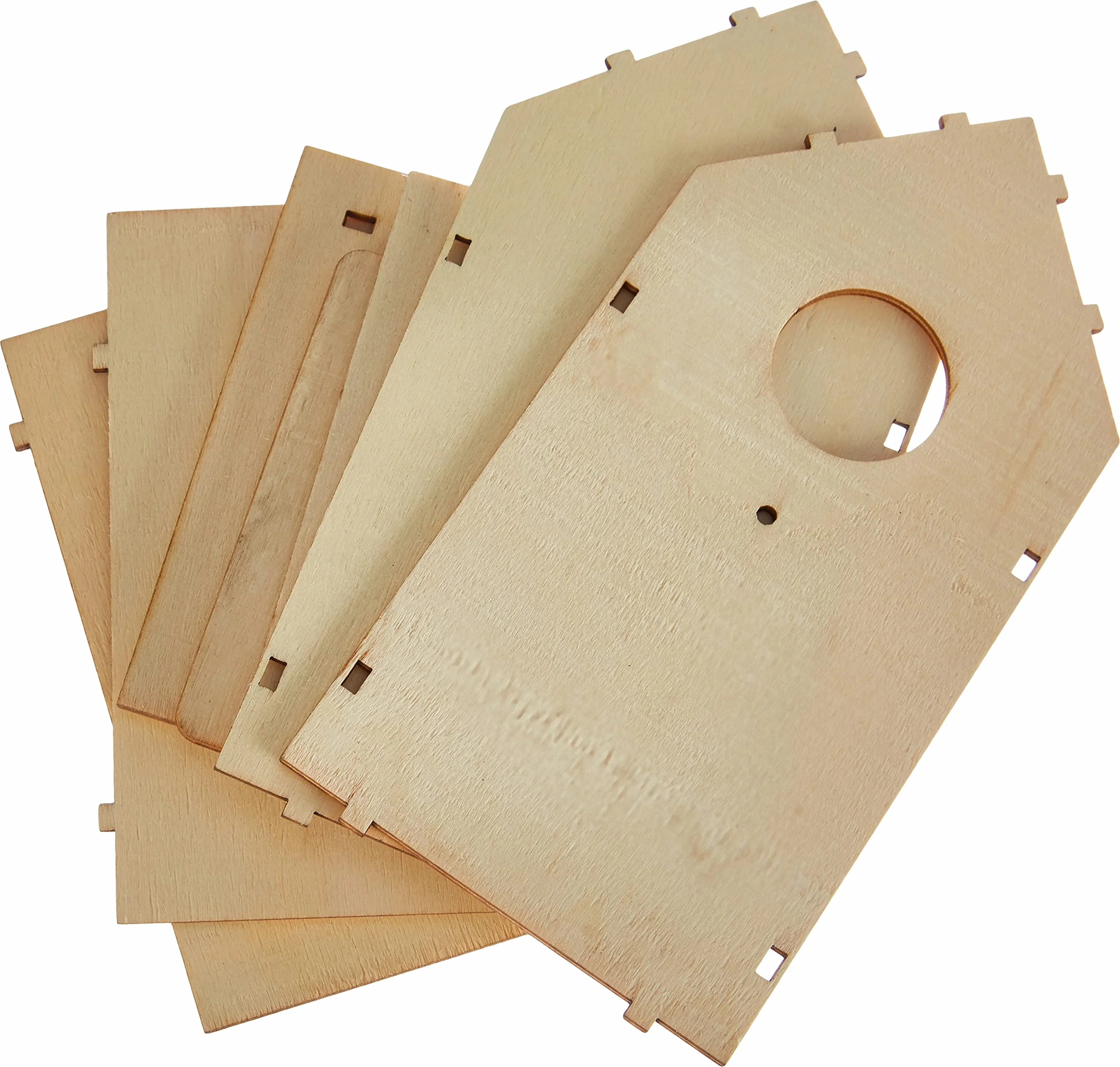 Rayher 62224000 kit in legno casetta per uccelli FSC Mix Credit, 11 x 10,5 x 17 cm, 7 pezzi, Oggetto decorativo, Oggetti decorativi