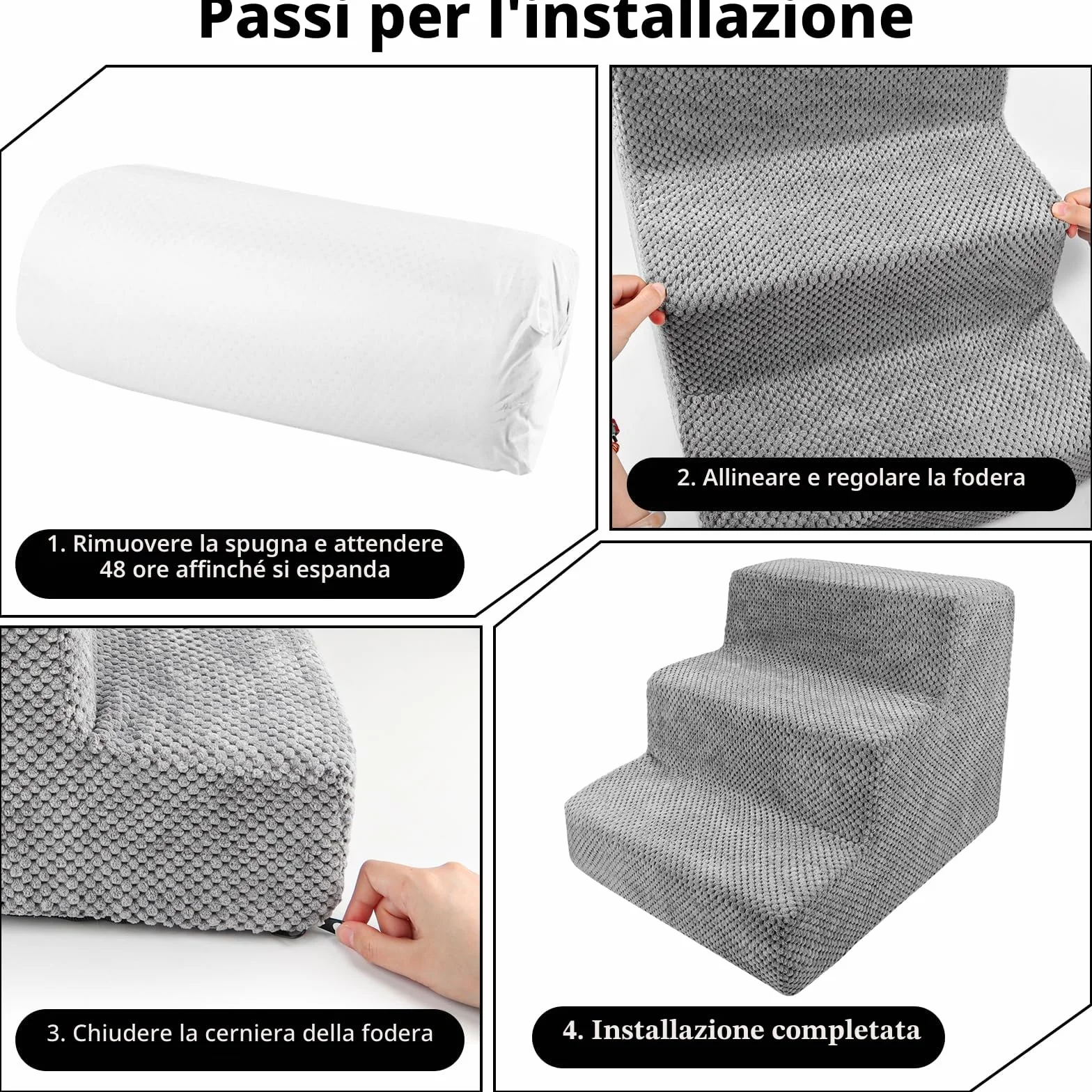 Scaletta Per Cani Rampa Per Cani,Scala Per Scaletta Per Di Piccola Taglia Scala Per Letto Gradini Per Cane Letto Scalini Per Salire Sul