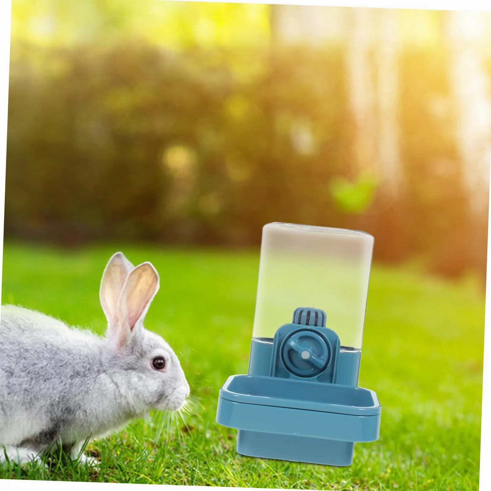 Abbeveratoio Conigli 750ml in Plastico per Piccoli Animali | Uso in Gabbia, Riserva Temporanea per Viaggio o Trasporto, Design Portatile