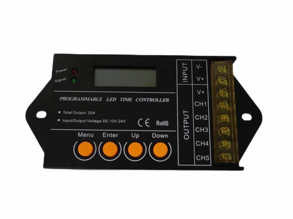 Centralina Led Timer Alba Tramonto Programmabile Time Led Controller Per Acquari Canarini Serre TC420
