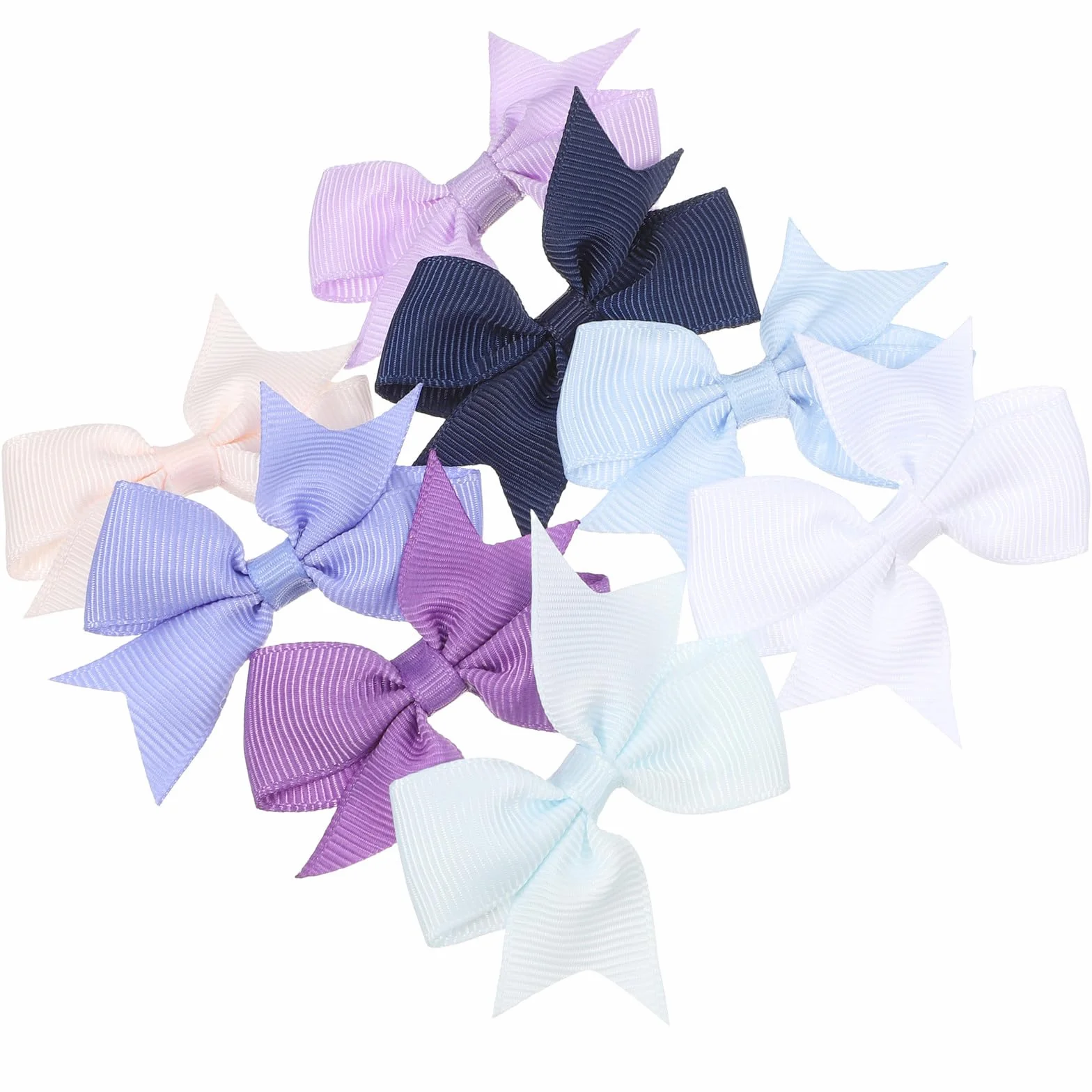 Fiocchi per Cani con Clip in Metallo 8 Pezzi Multicolori, Accessori per Toelettatura per Cani Media e Grande Taglia