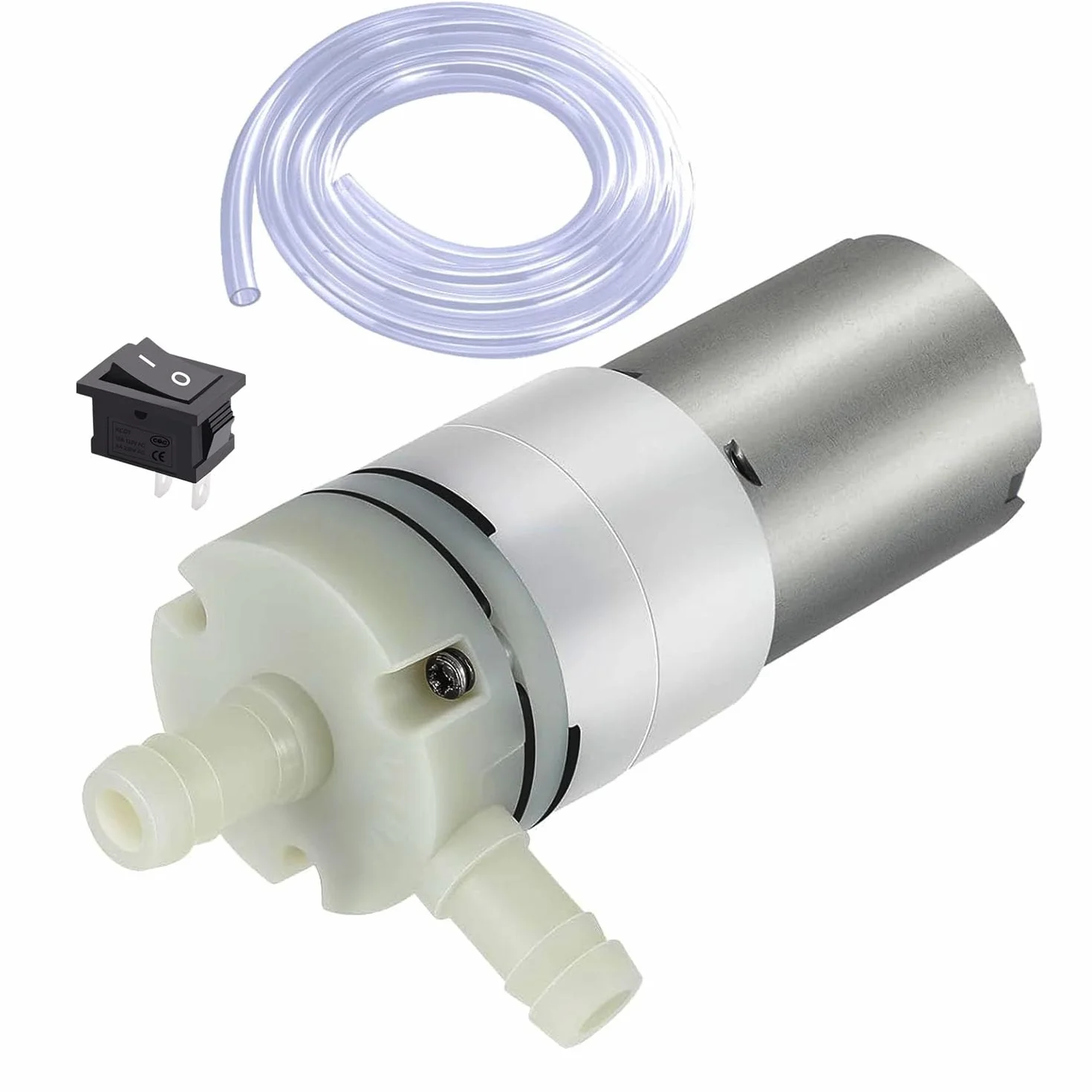 RUNCCI-YUN Pompa Acqua a Membrana 370 12V Mini Pompa Acqua Elettrica Pompa autoadescante DC 12V per tè macchina per acquario Aquarium, Fish Tank Fountain