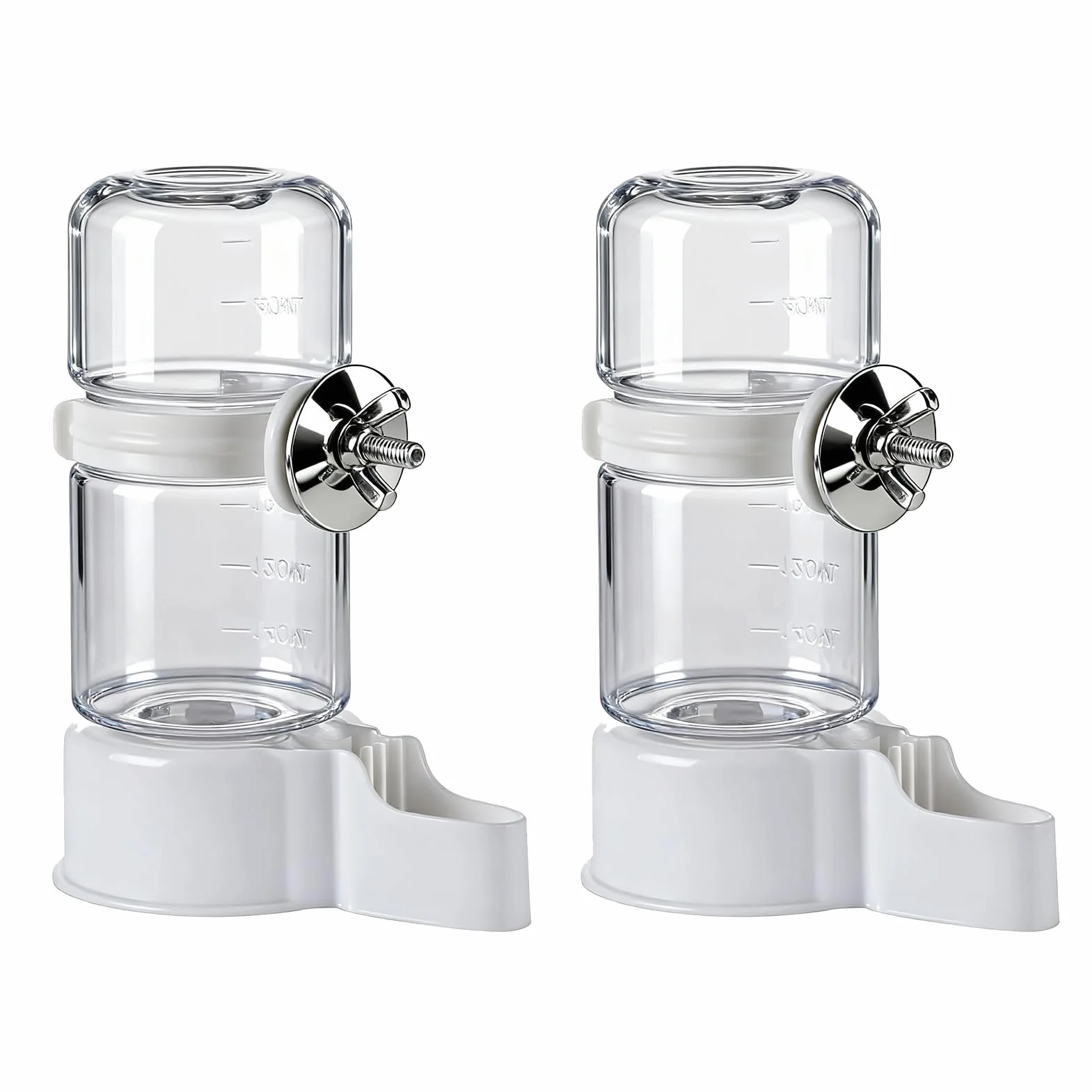 2 PCS Distributore Acqua Uccelli E Mangiatoia per Uccelli Automatica, Dispenser Acqua Cibo per Uccelli Con Fissaggio Gabbia, Uccelli Alimentatore Automatico per Pappagalli e Piccioni