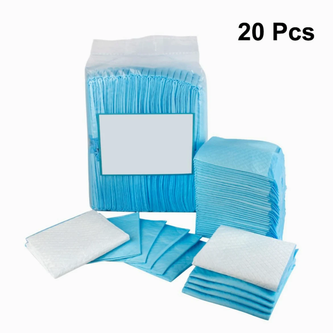 Tappetino Assorbente per Cani e Cuccioli Xl 20 Pezzi Blu | Tessuto Non Tessuto, Spessore Maggiorato, 60cm X 90cm, per Hotel e Supporto Cani Anziani