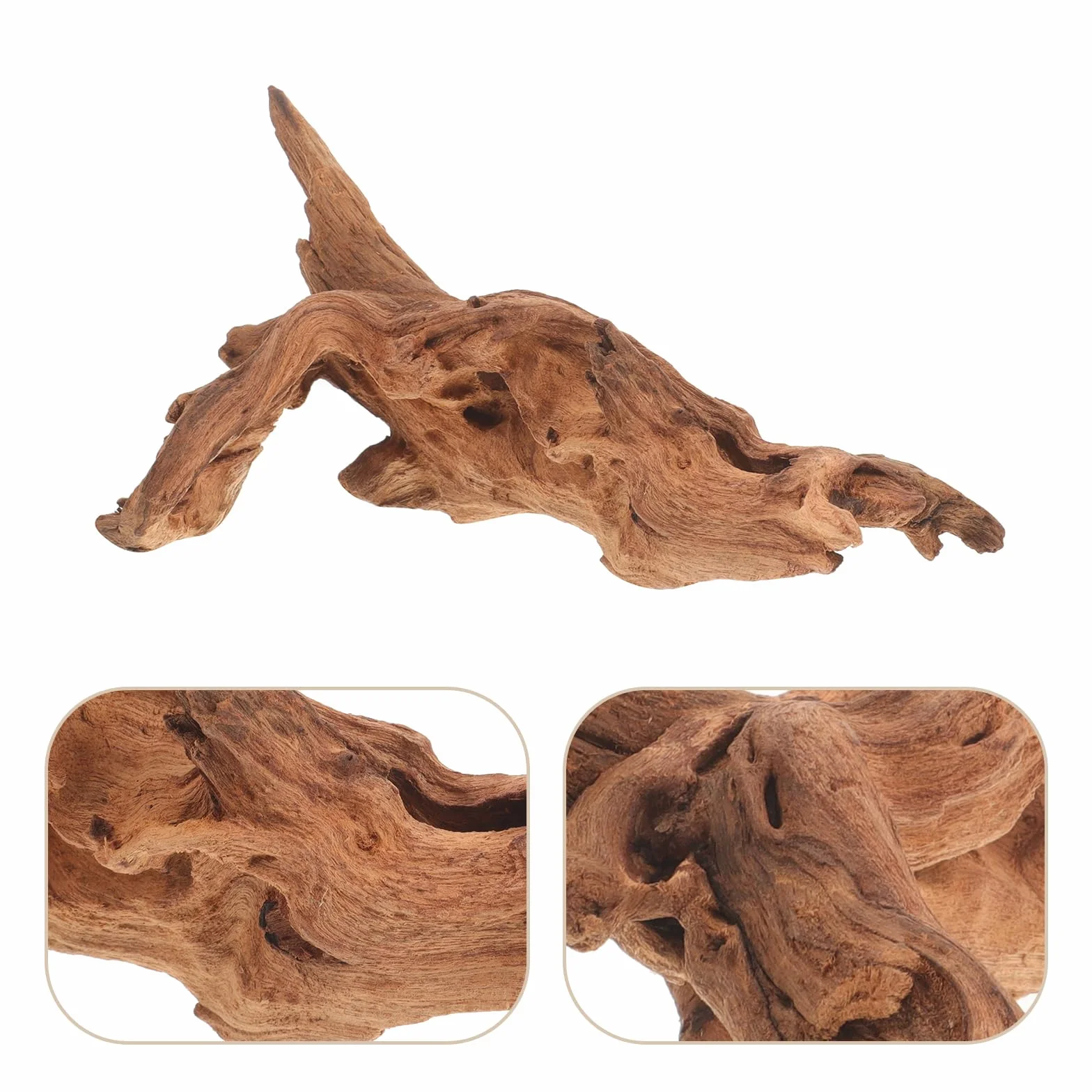 FOMIYES Legno sommerso per acquario, legno di mangrovie naturale, per acquari, legno morto per acquari, decorazioni in legno, ananas e legno morto ornamenti in legno