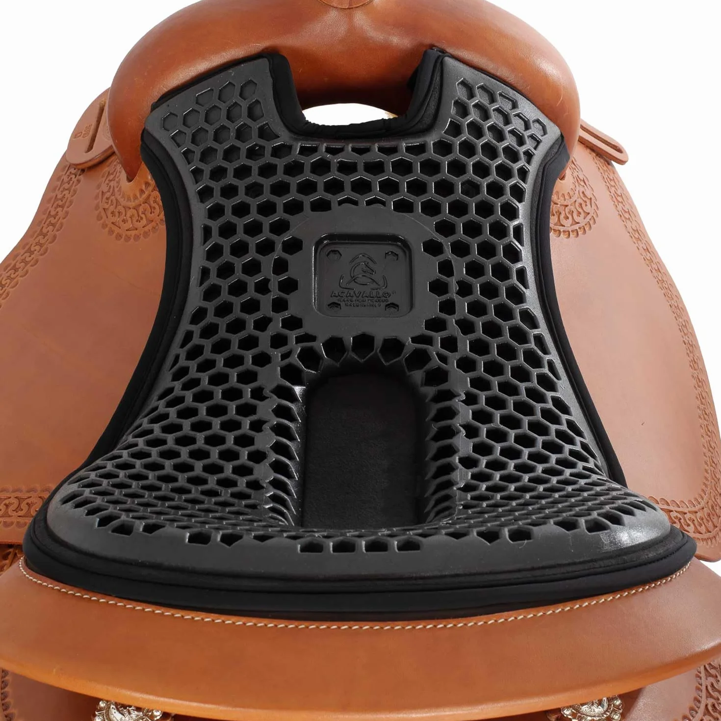 ACAVALLO COPRISEGGIO WESTERN (ORTHO-COCCYX WESTERN) IN GEL CON DRI-LEX (NERO)