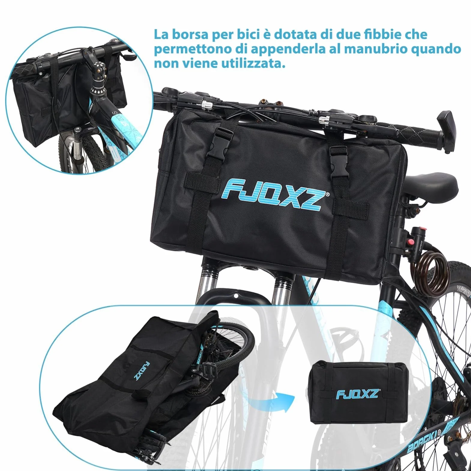 Borsa per Bicicletta 26 Pollici Impermeabile Borsa Portabici 1680D Oxford Sacchetto Di Trasporto della Bici Pieghevole per Trasporto/Viaggi Aerei/Ciclismo MTB/Ciclismo Viaggio