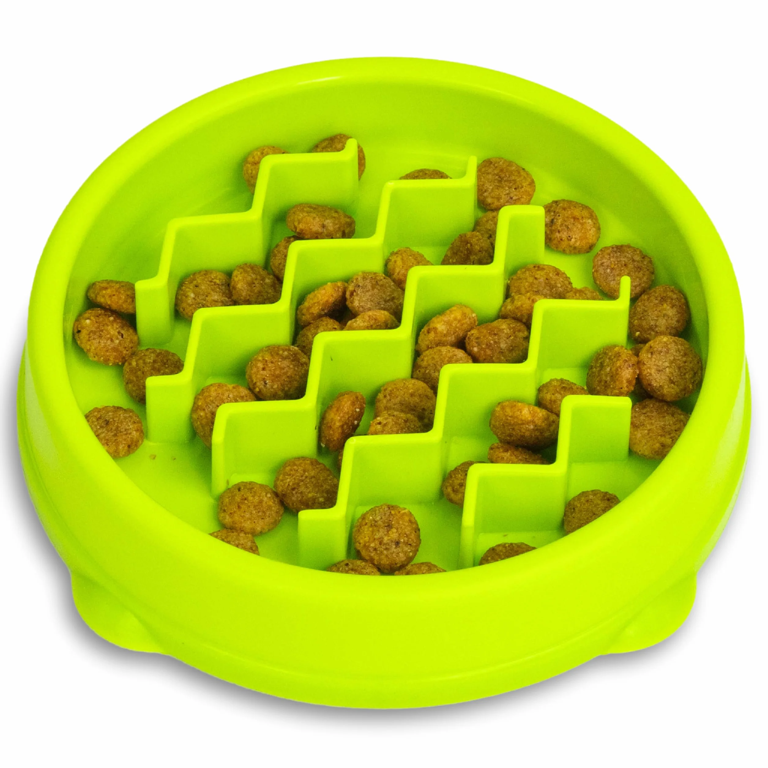 Petstages Kitty Slow Feeder Ciotola anti ingozzamento per gatti Verde