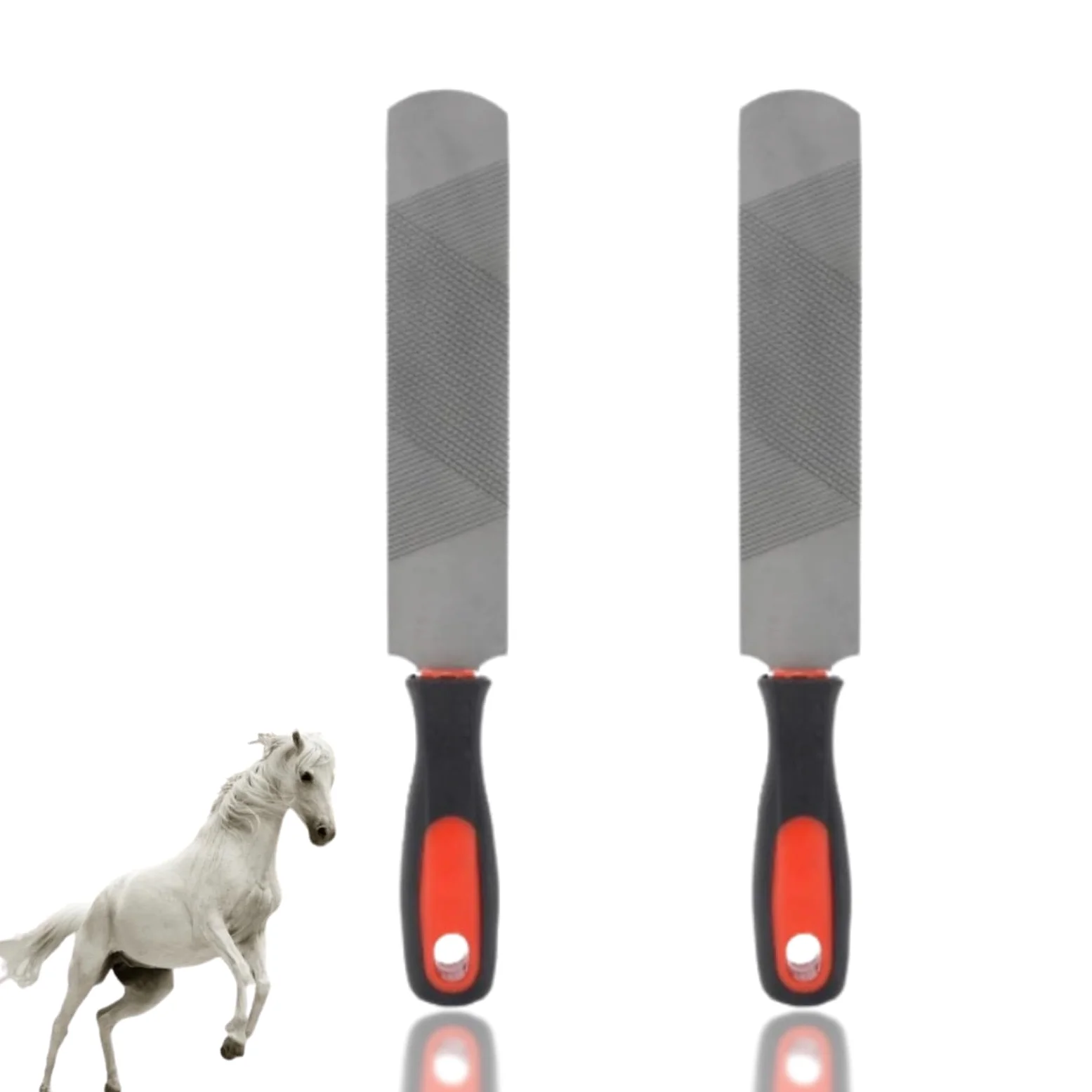 Raspa per Zoccoli, Lima a Ferro di Cavallo da 8 Pollici Strumenti per Maniscalco Strumento per rifilare Zoccoli per Cavalli in Acciaio al Carbonio con Manico Flessibile per Cavallo