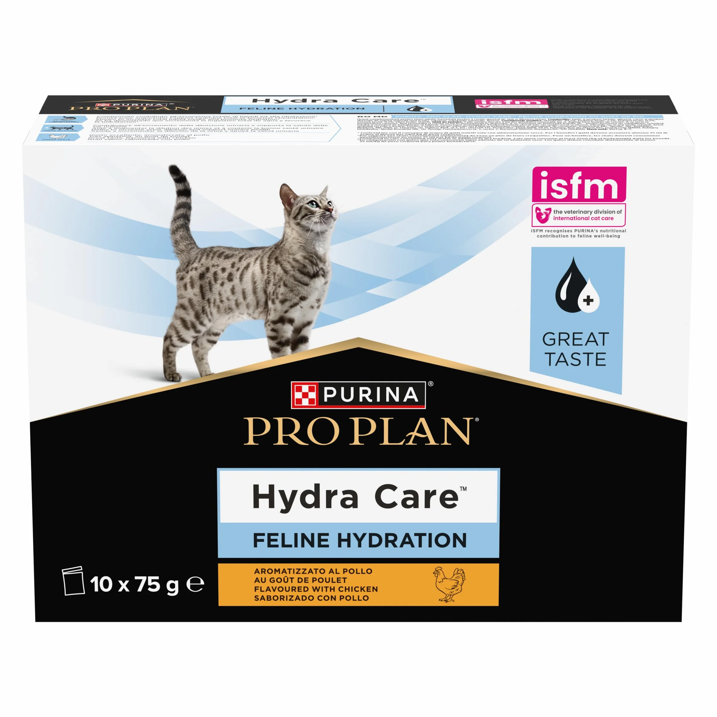 PRO PLAN HC Hydra Care - Integratori per gatti, 10 x 75 g (confezione da 6)