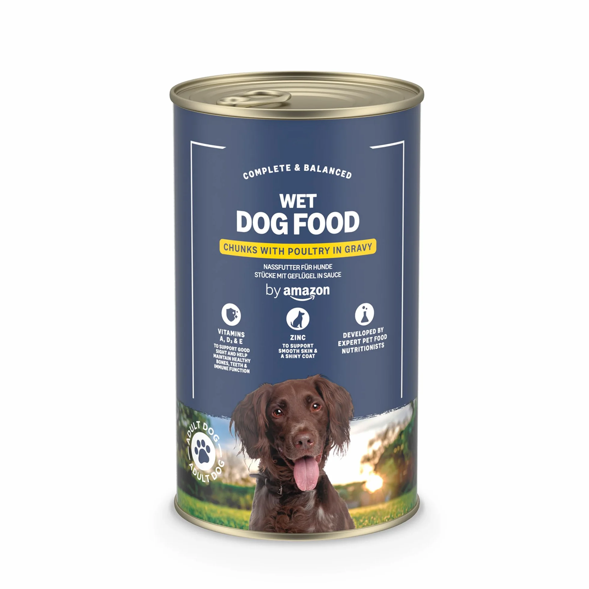 by Amazon, Cibo umido per cani, bocconcini di pollame in salsa, 1,24 kg