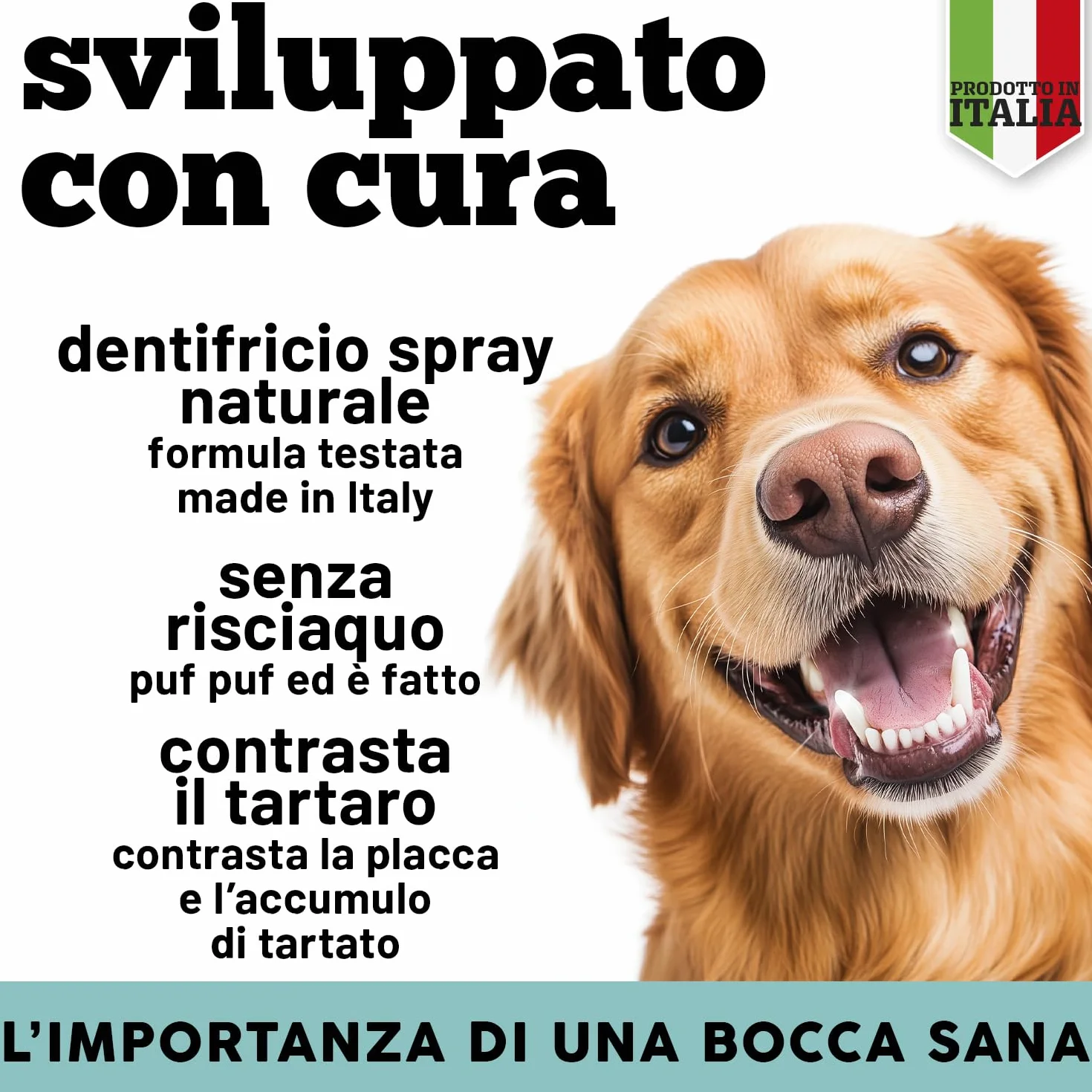 MyPetPrime Dentifricio per Cani Spray con Argento Citrato e Arginina 100 ml
