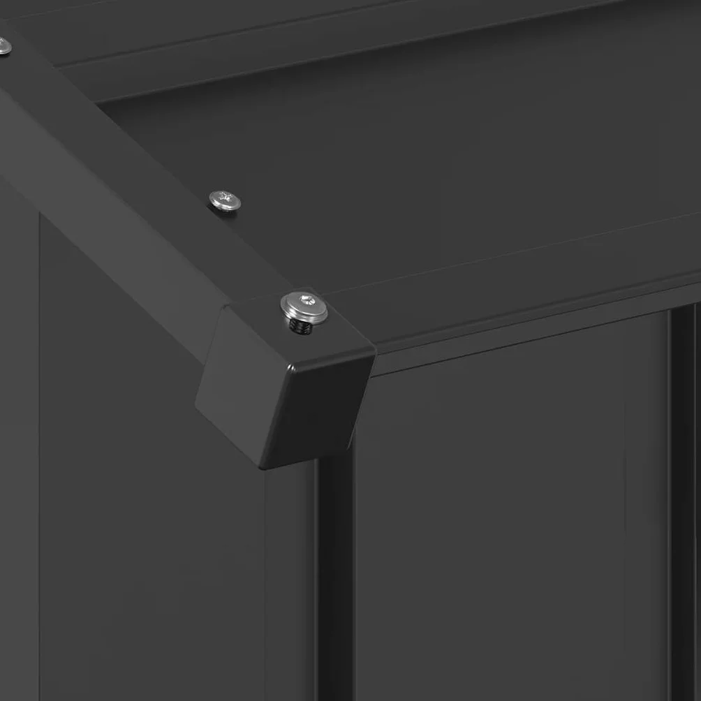 Gabbia per Cani, Box per Cani da Esterno, Box per Cani, Recinto per Cani, Gabbia Cani con Tetto 83x130x85cm Acciaio Zincato